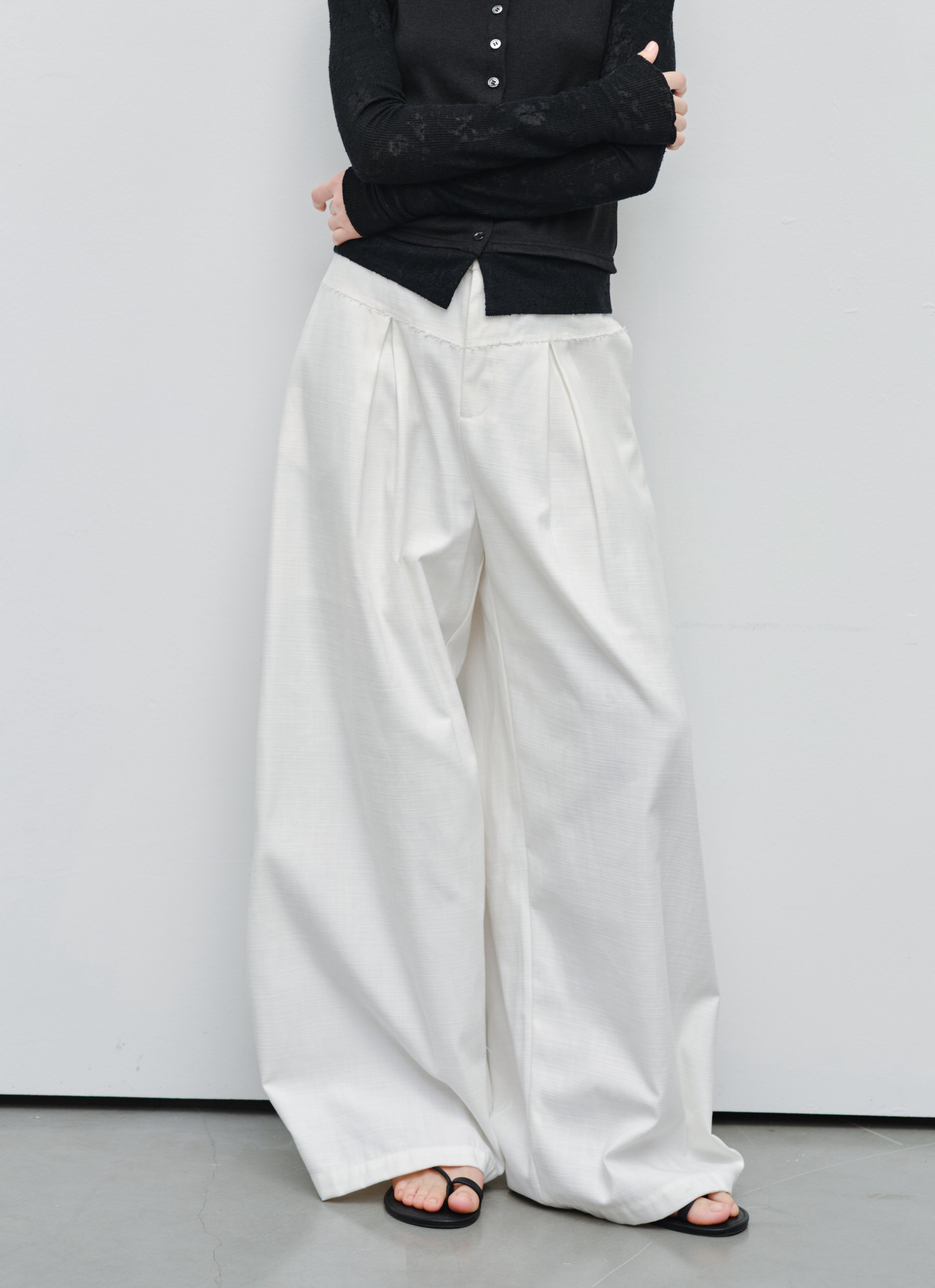 DAMAGE LINE WIDE PANTS