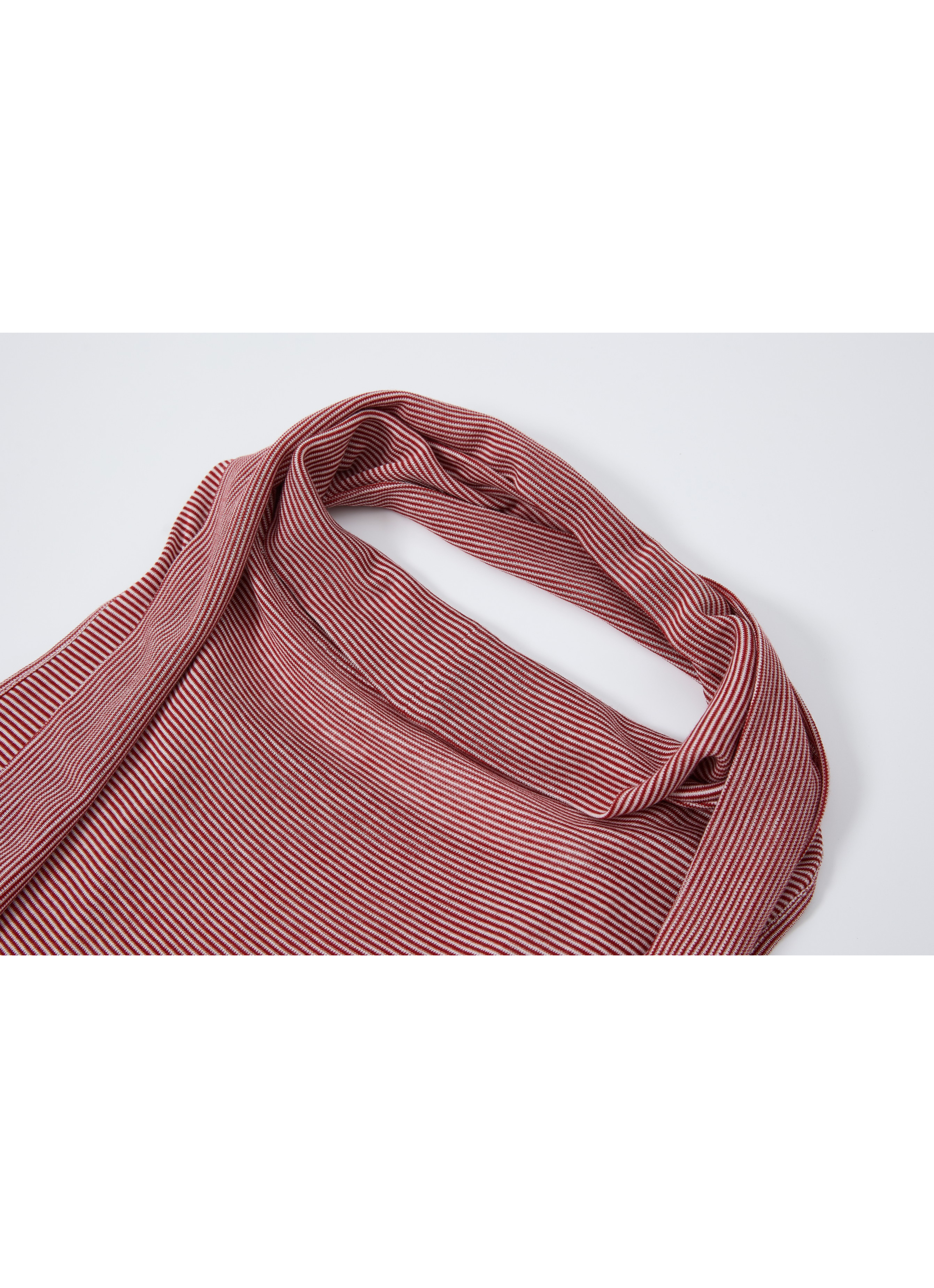 SCARF TIE STRIPE TOP