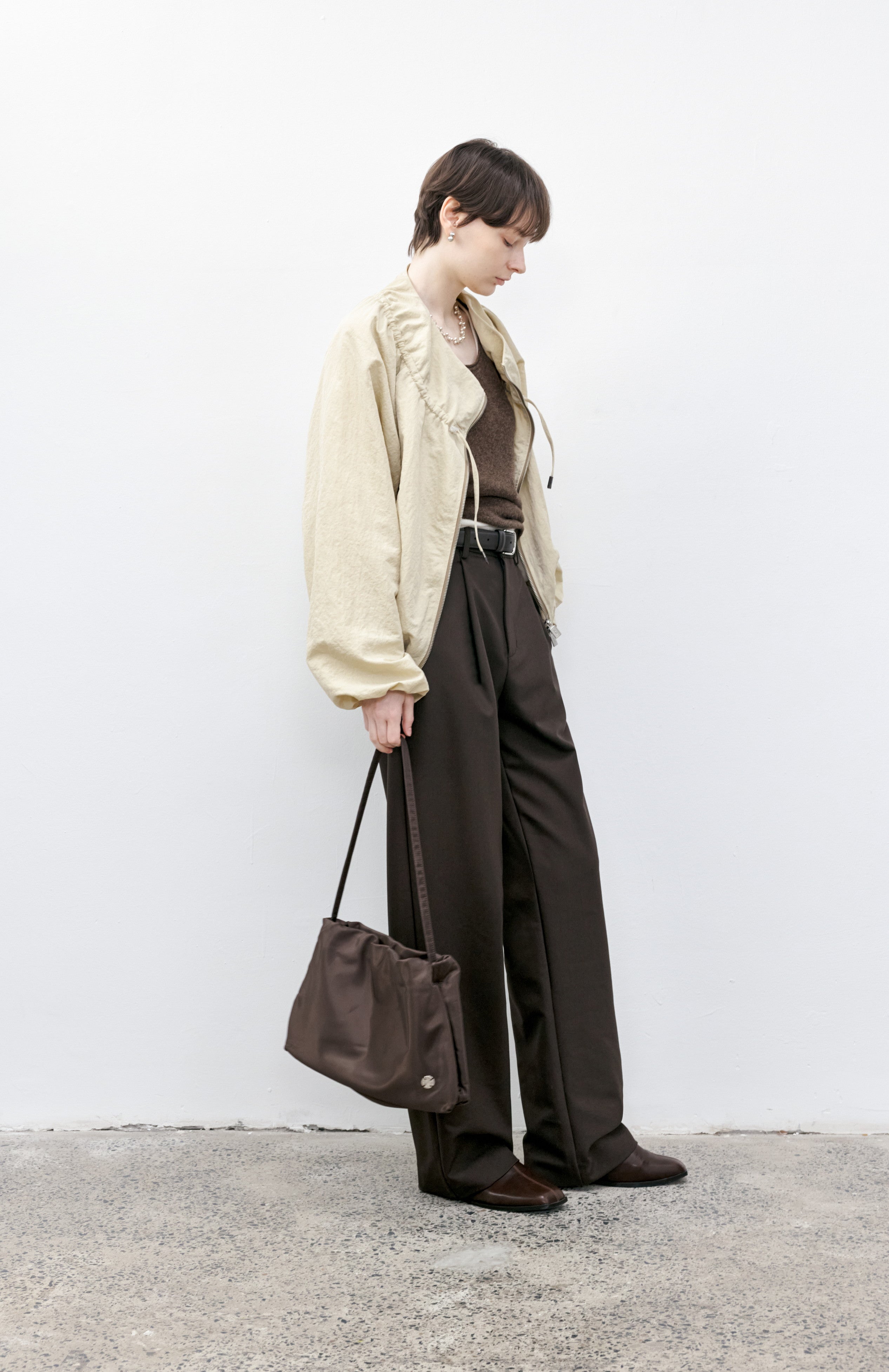 POUCH STRING SHORT BLOUSON / ポーチストリングショートブルゾン