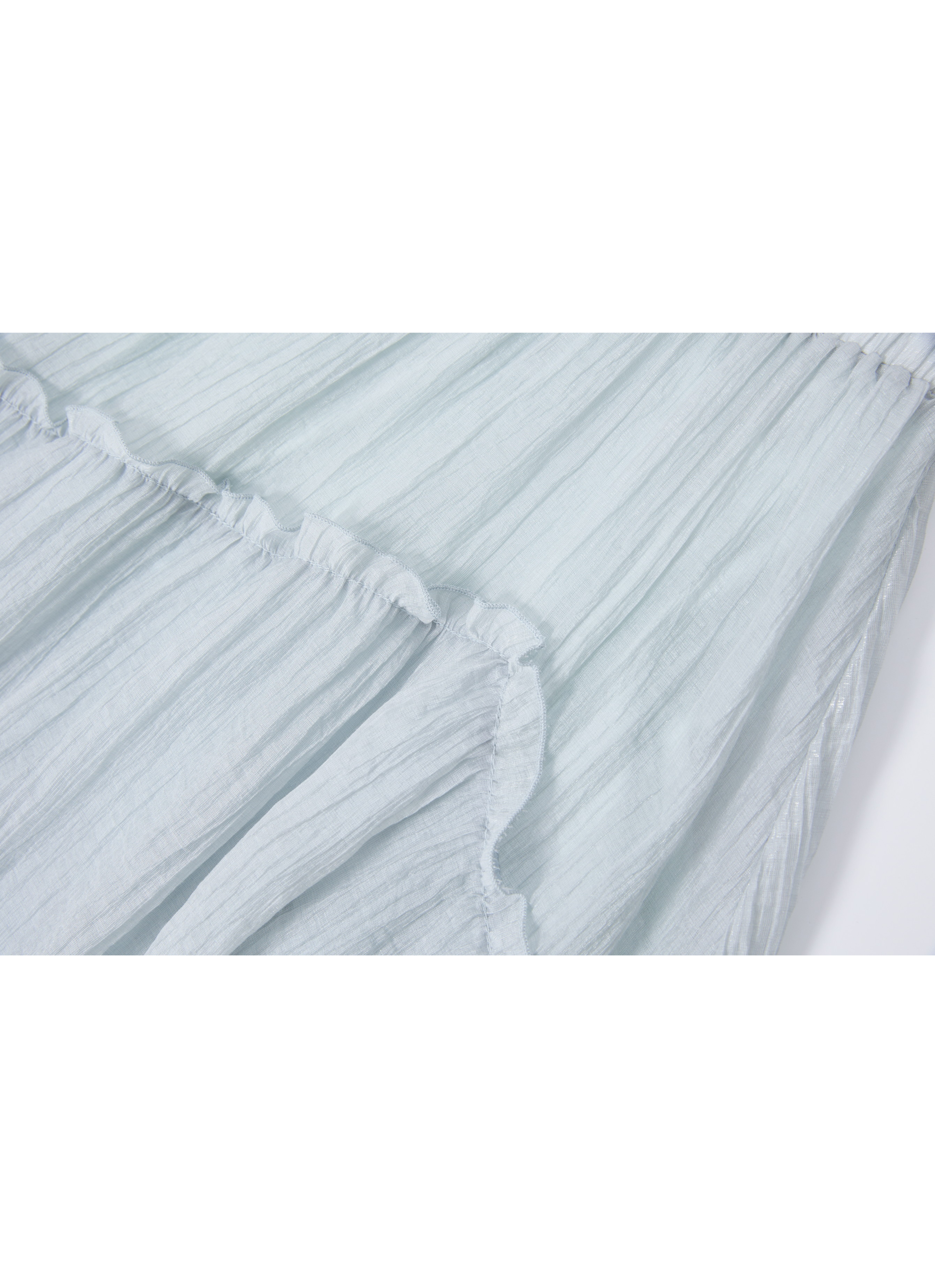 SHEER FRILL TIERED SKIRT