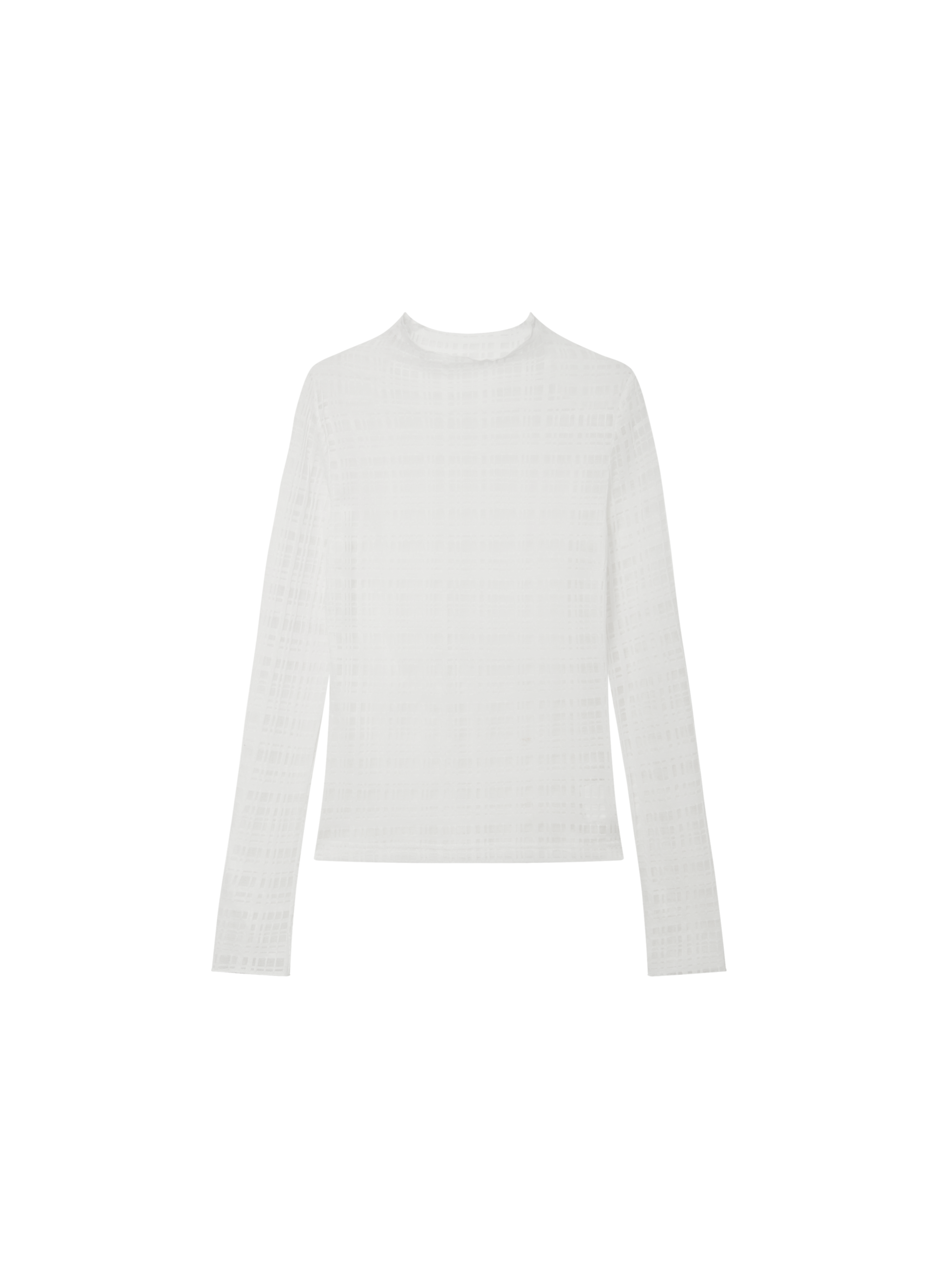 SHEER NET JACQUARD TOP