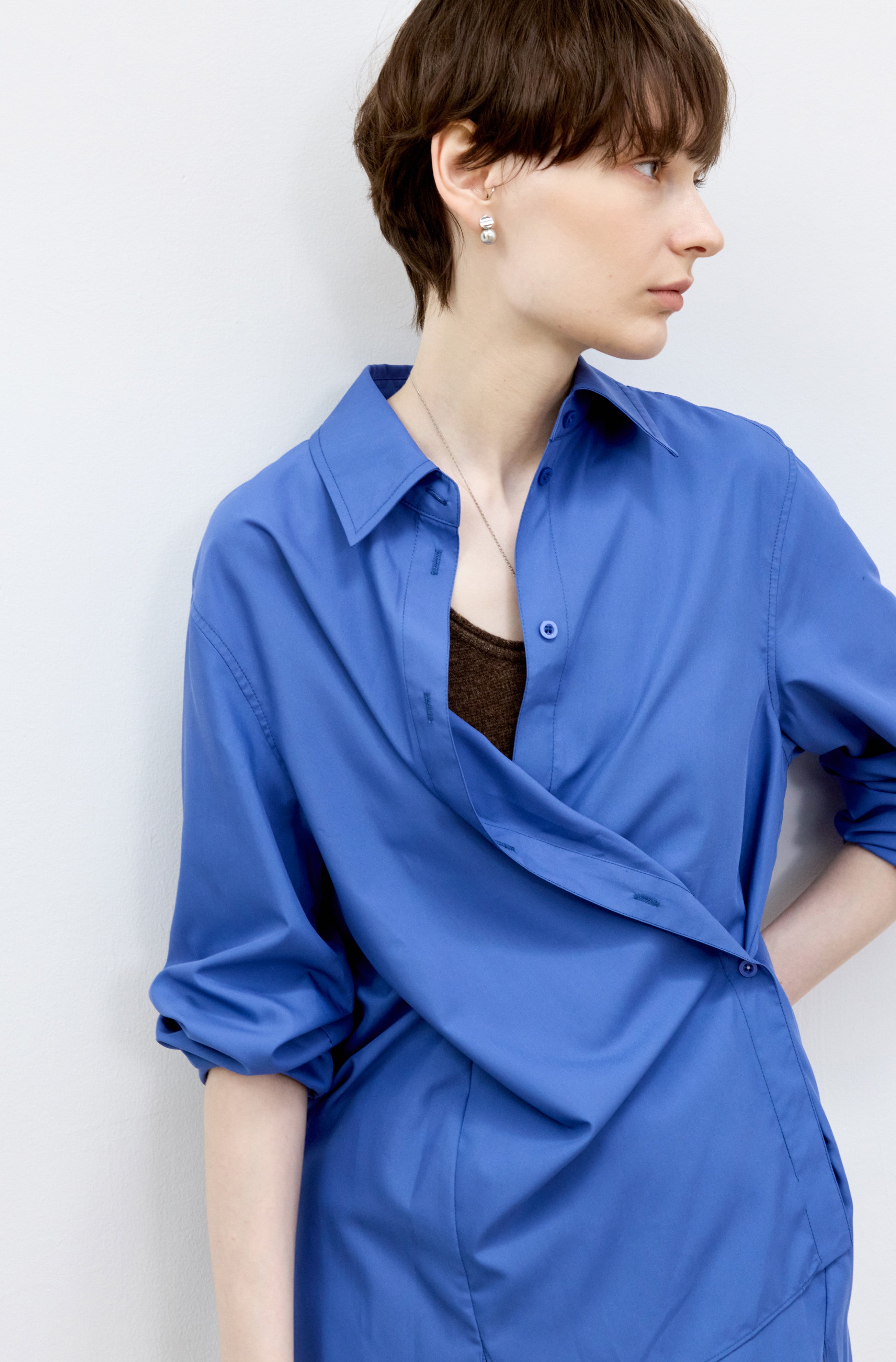 2WAY SILHOUETTE COLOR SHIRT / 2WAYシルエットカラーシャツ