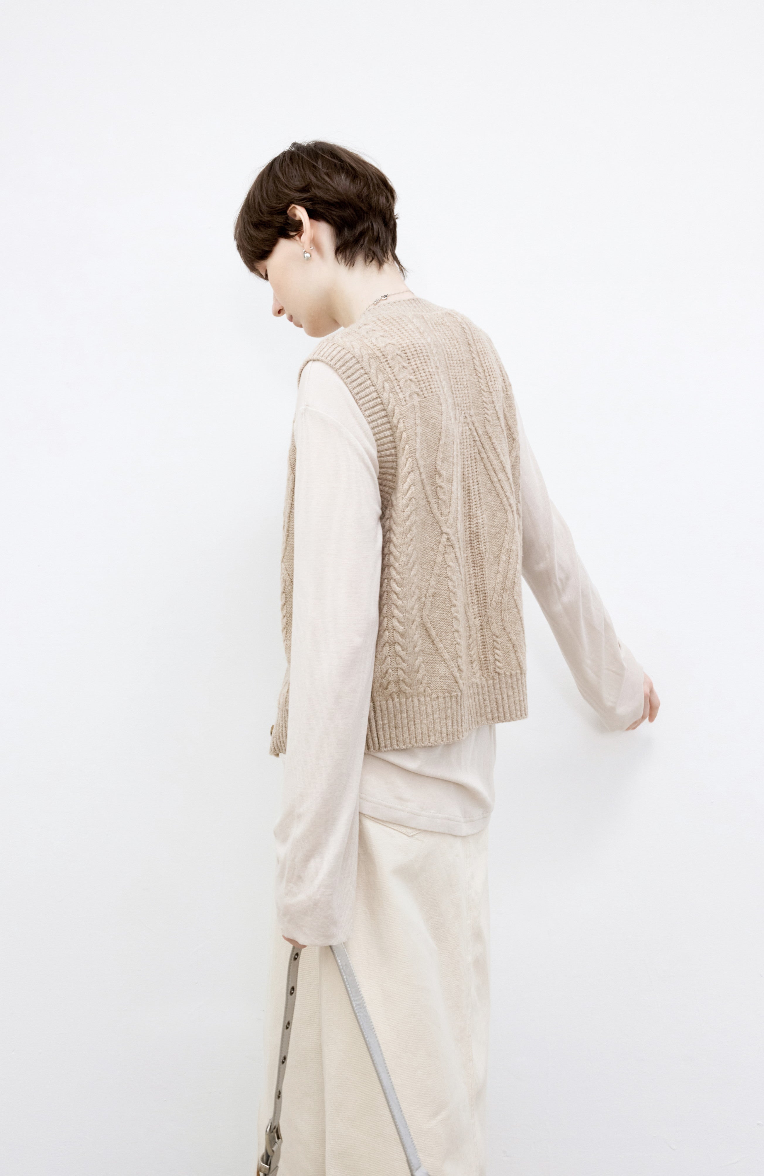 BOAT NECK DRAPE TOP / ボートネックドレープトップ