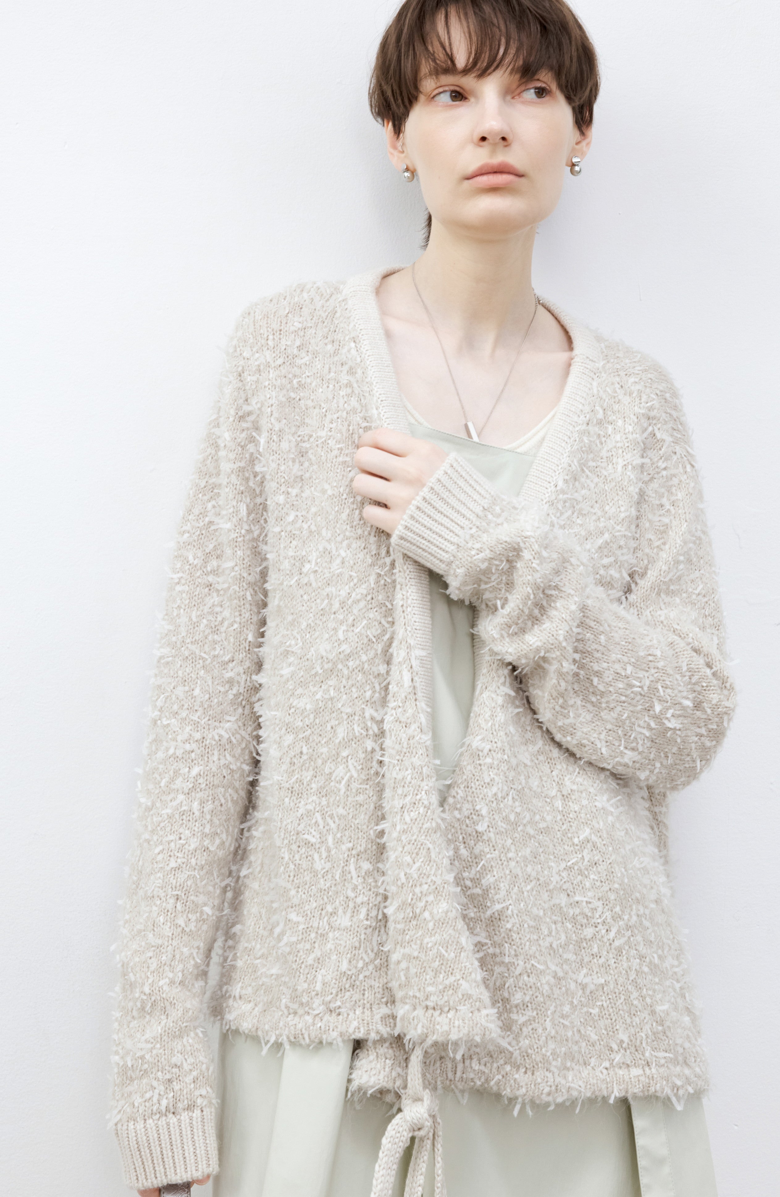 FLUFFY SOFT KNIT CARDIGAN