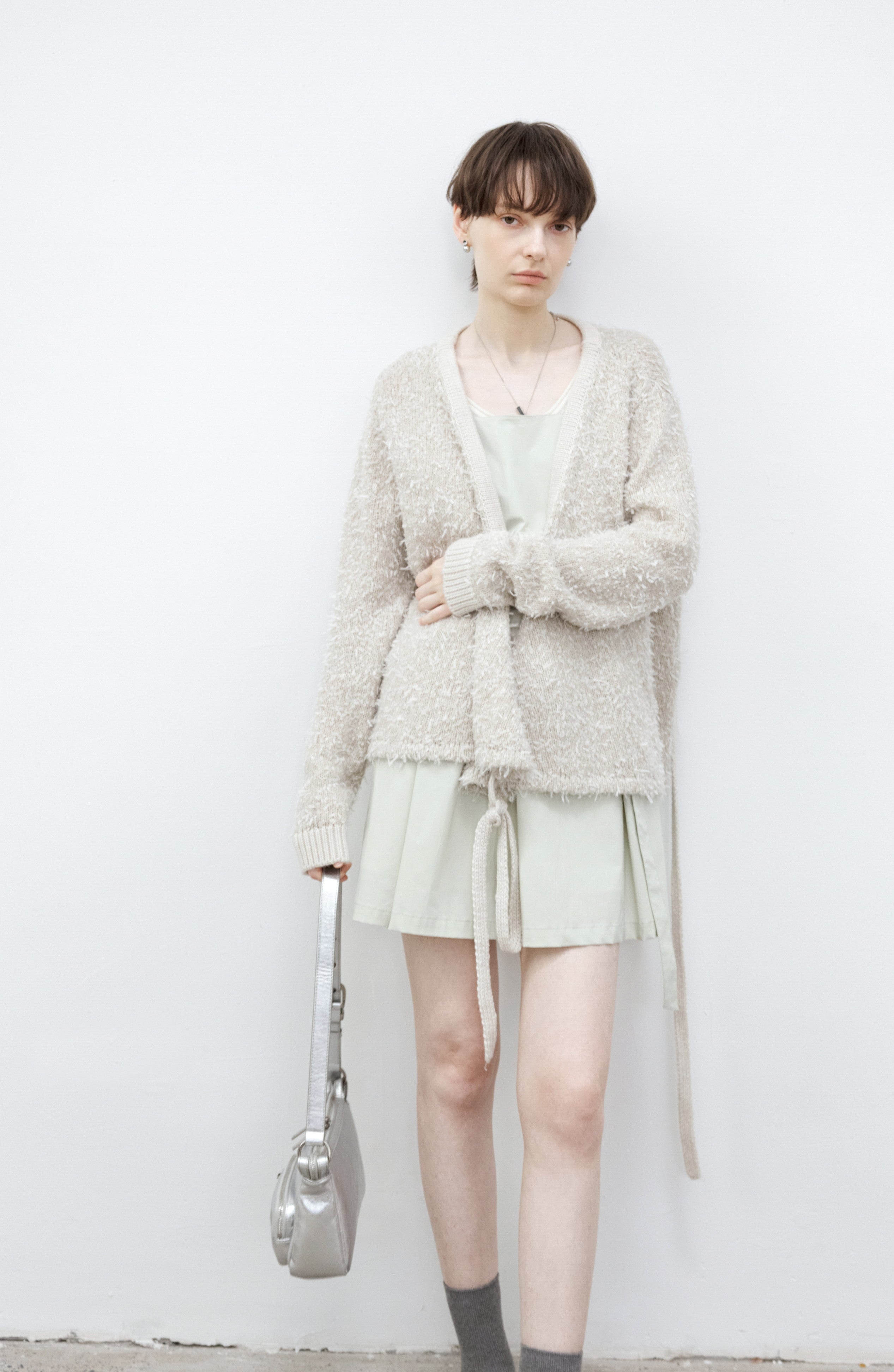 FLUFFY SOFT KNIT CARDIGAN