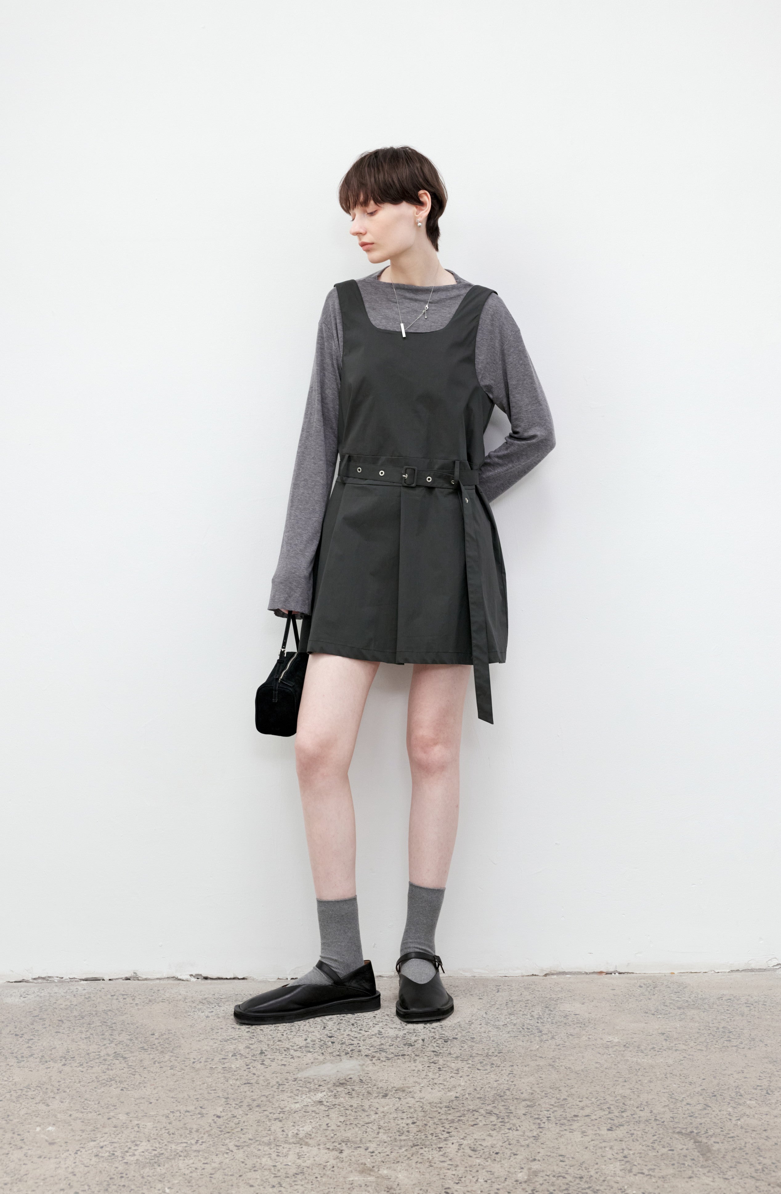 BELT MARK SHORT DRESS / ベルトマークショートワンピース