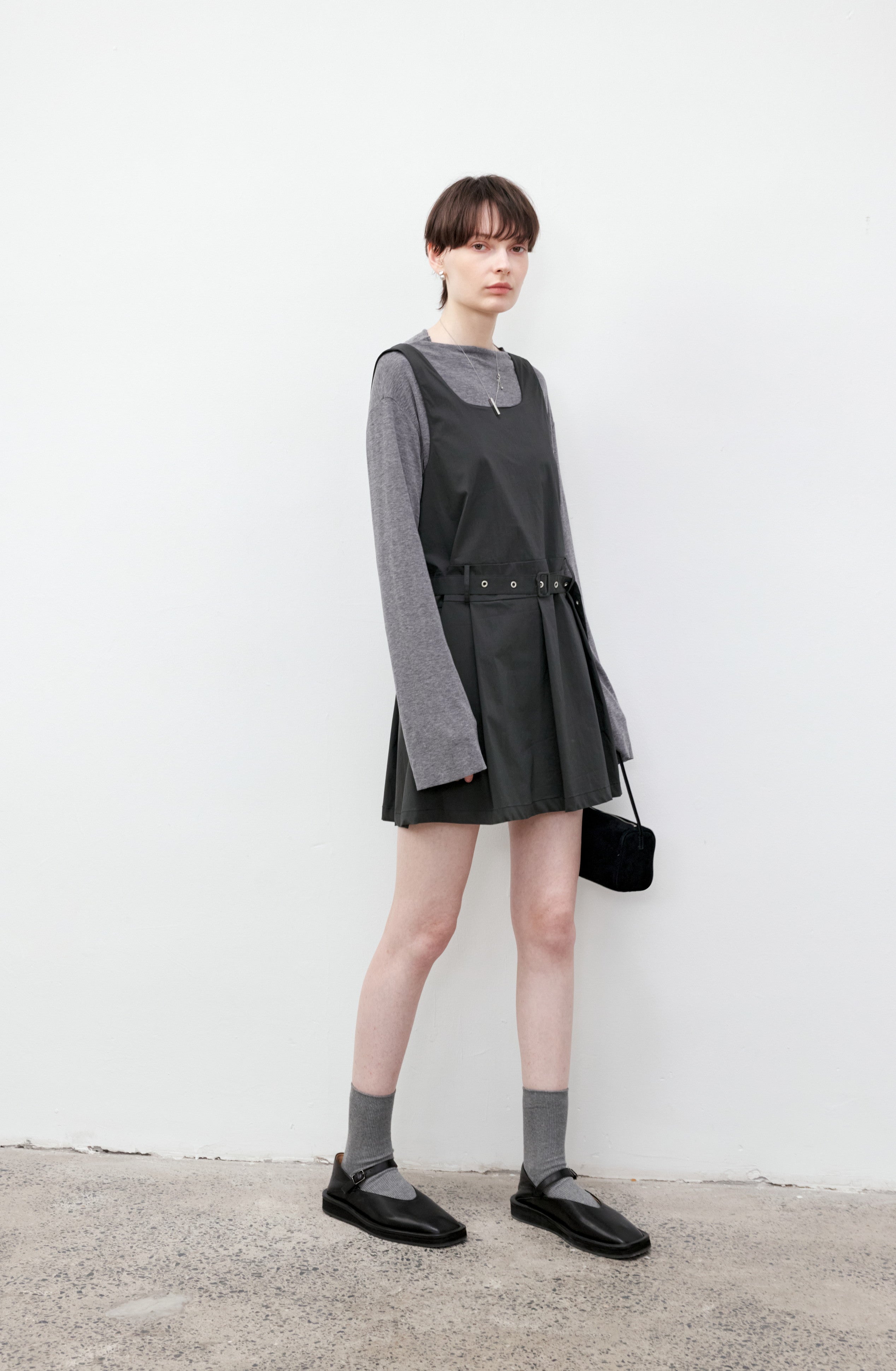 BOAT NECK DRAPE TOP / ボートネックドレープトップ