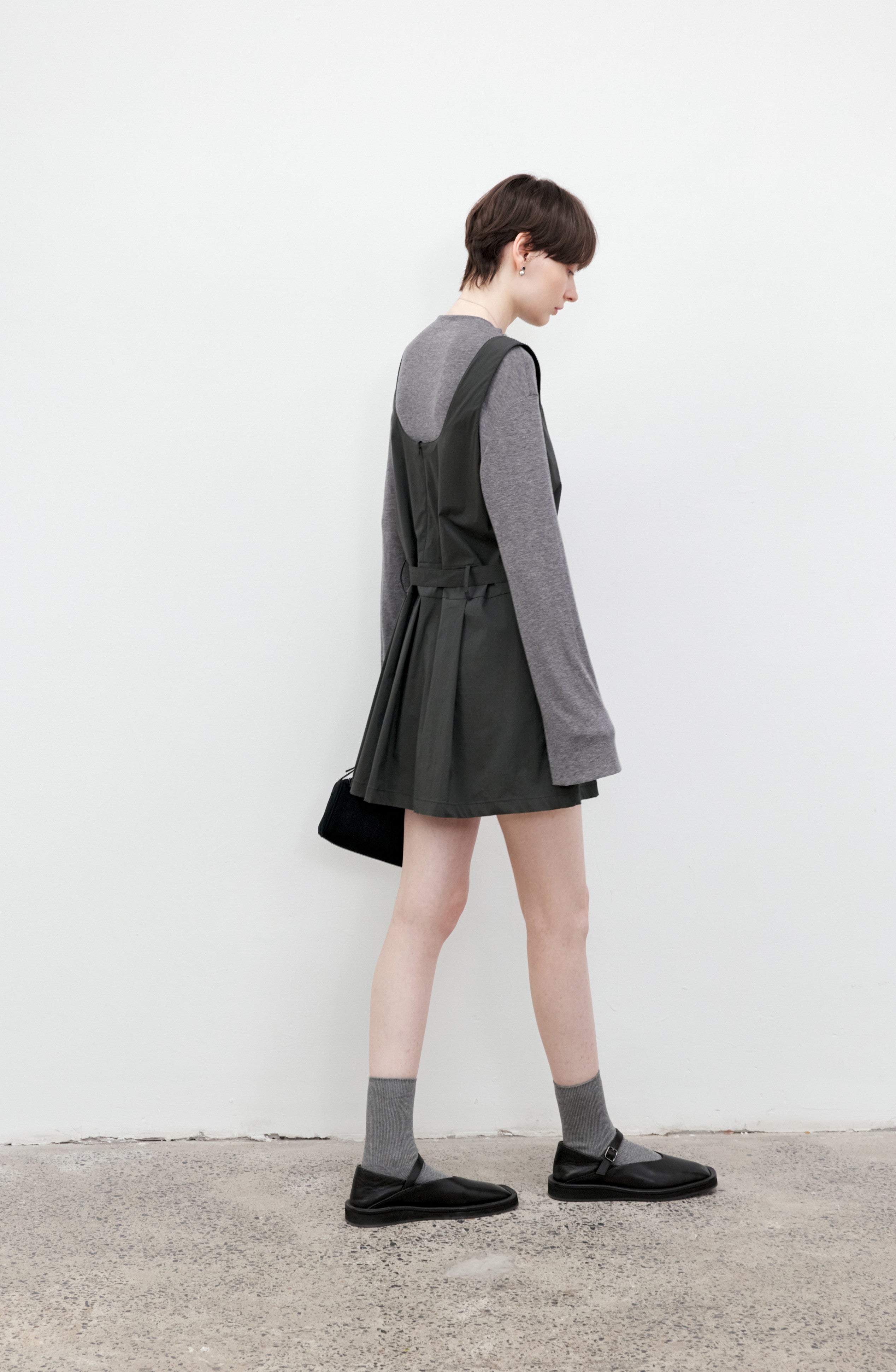 BOAT NECK DRAPE TOP / ボートネックドレープトップ