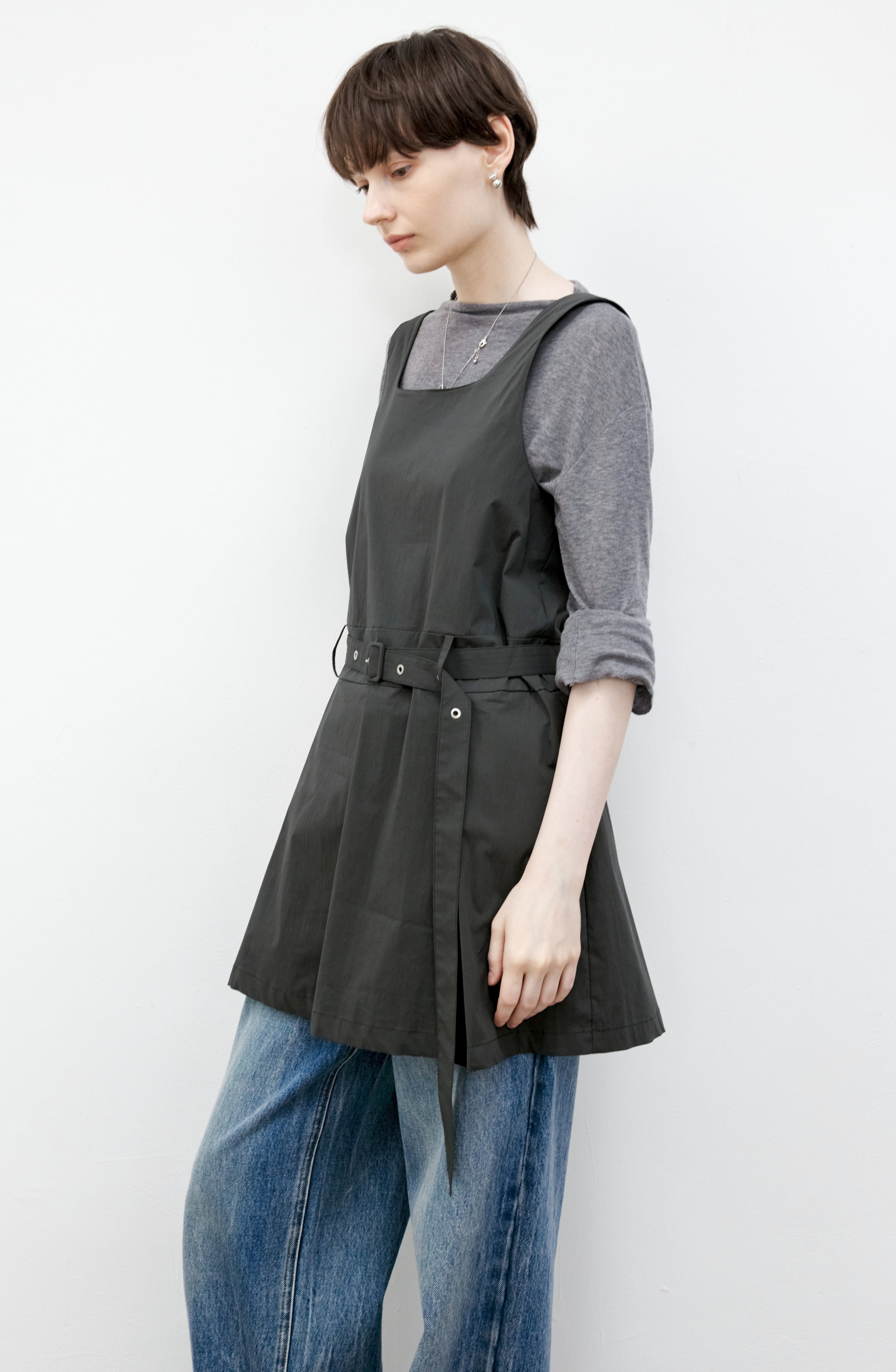 BELT MARK SHORT DRESS / ベルトマークショートワンピース