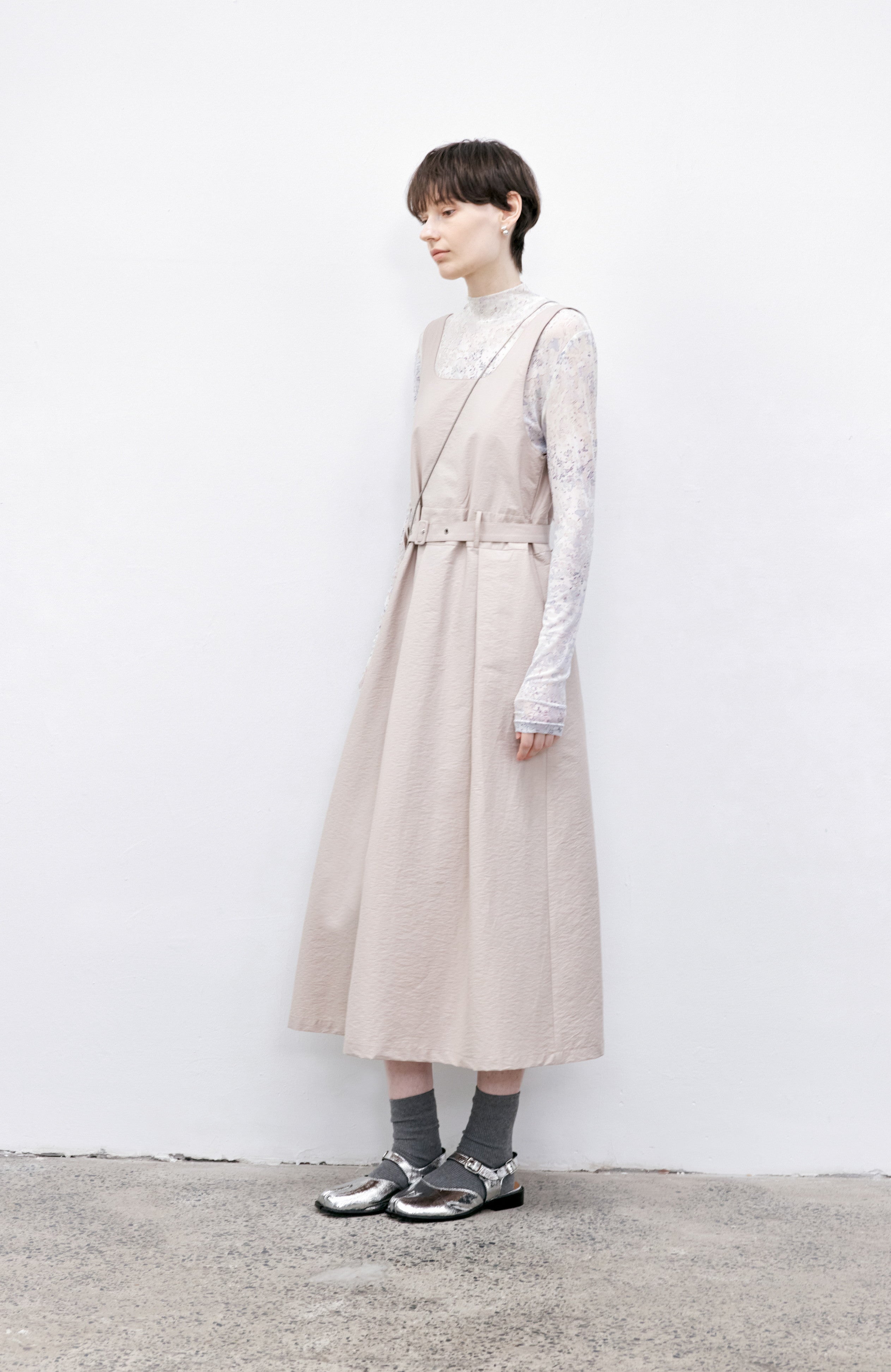 BELT MARK CLASSICAL DRESS / ベルトマーククラシカルワンピース