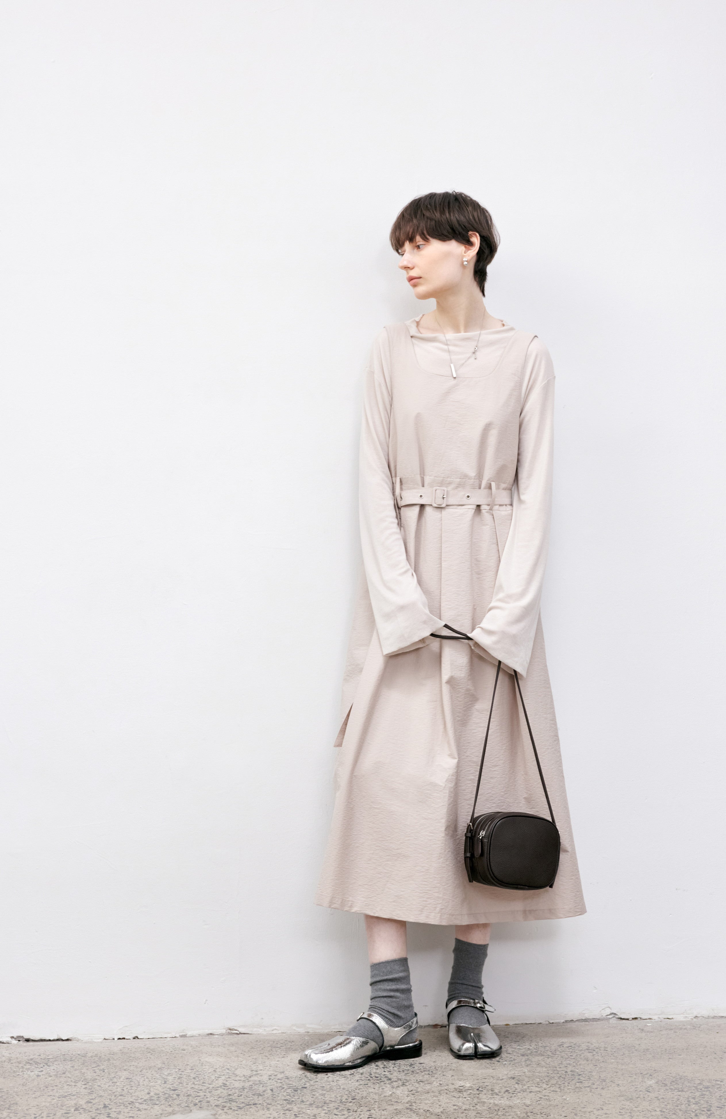 BELT MARK CLASSICAL DRESS / ベルトマーククラシカルワンピース