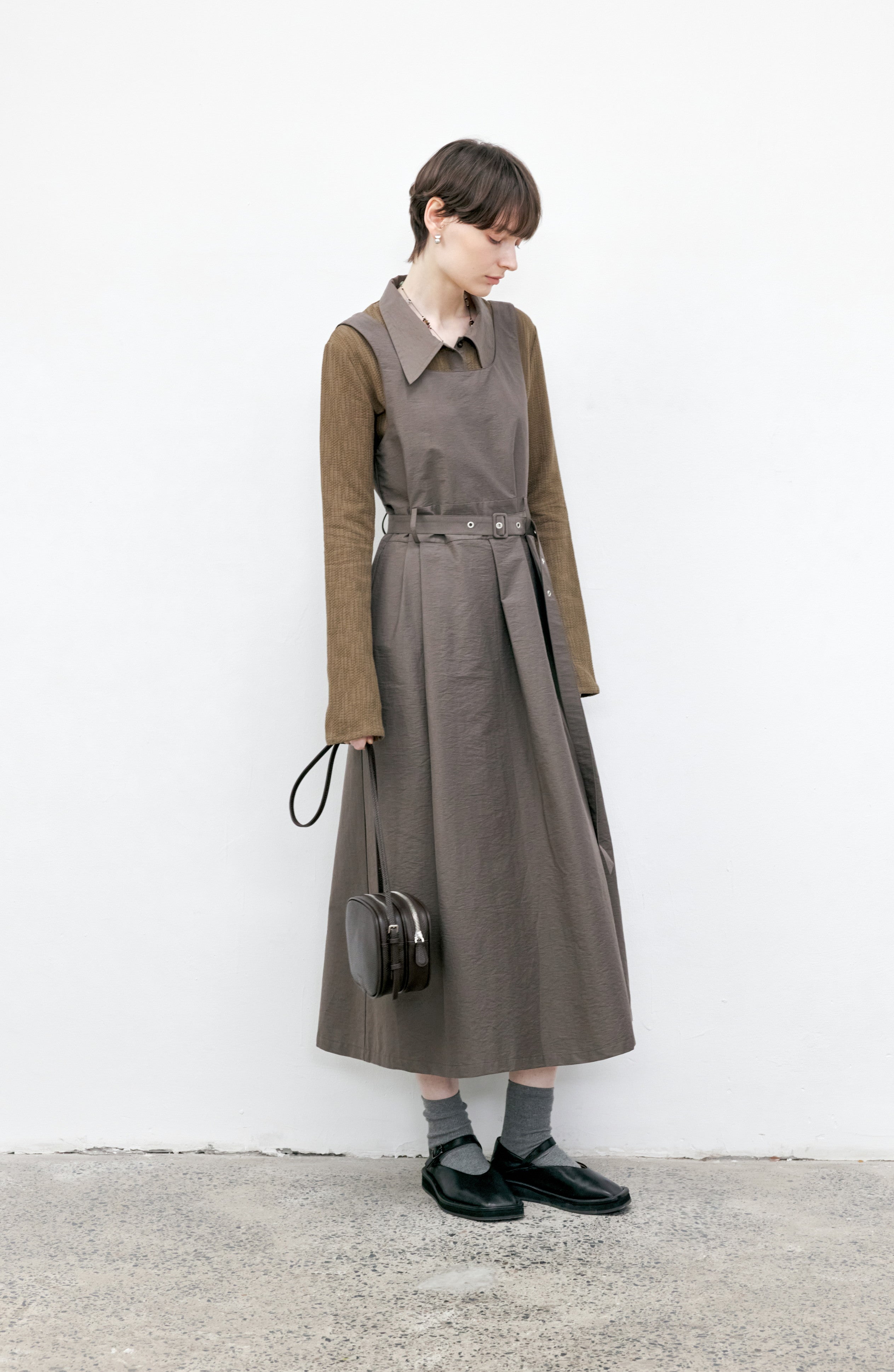 BELT MARK CLASSICAL DRESS / ベルトマーククラシカルワンピース