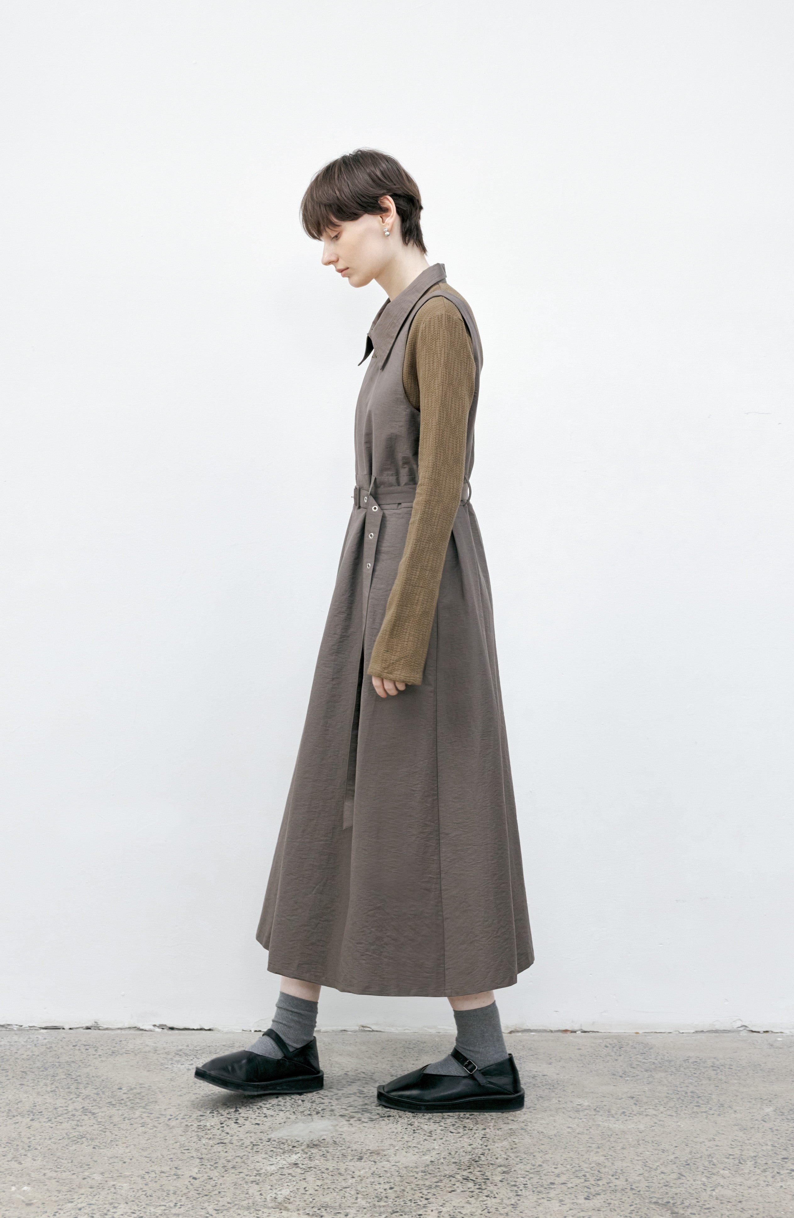 BELT MARK CLASSICAL DRESS / ベルトマーククラシカルワンピース