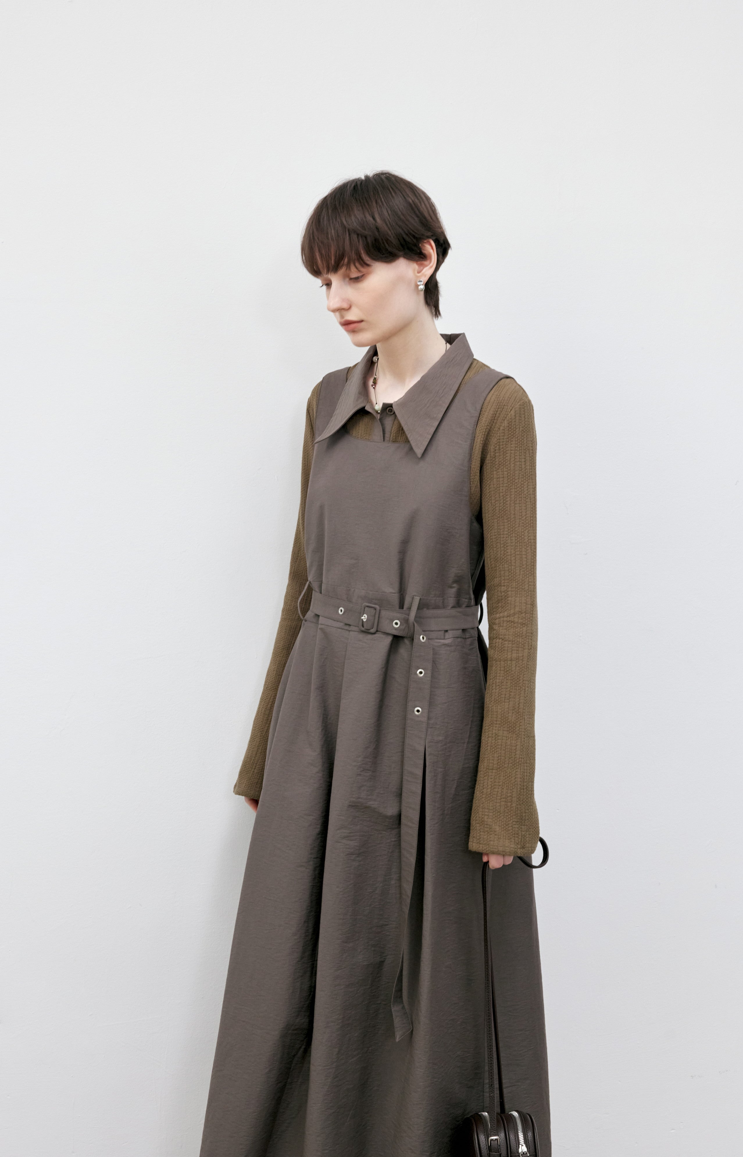 BELT MARK CLASSICAL DRESS / ベルトマーククラシカルワンピース