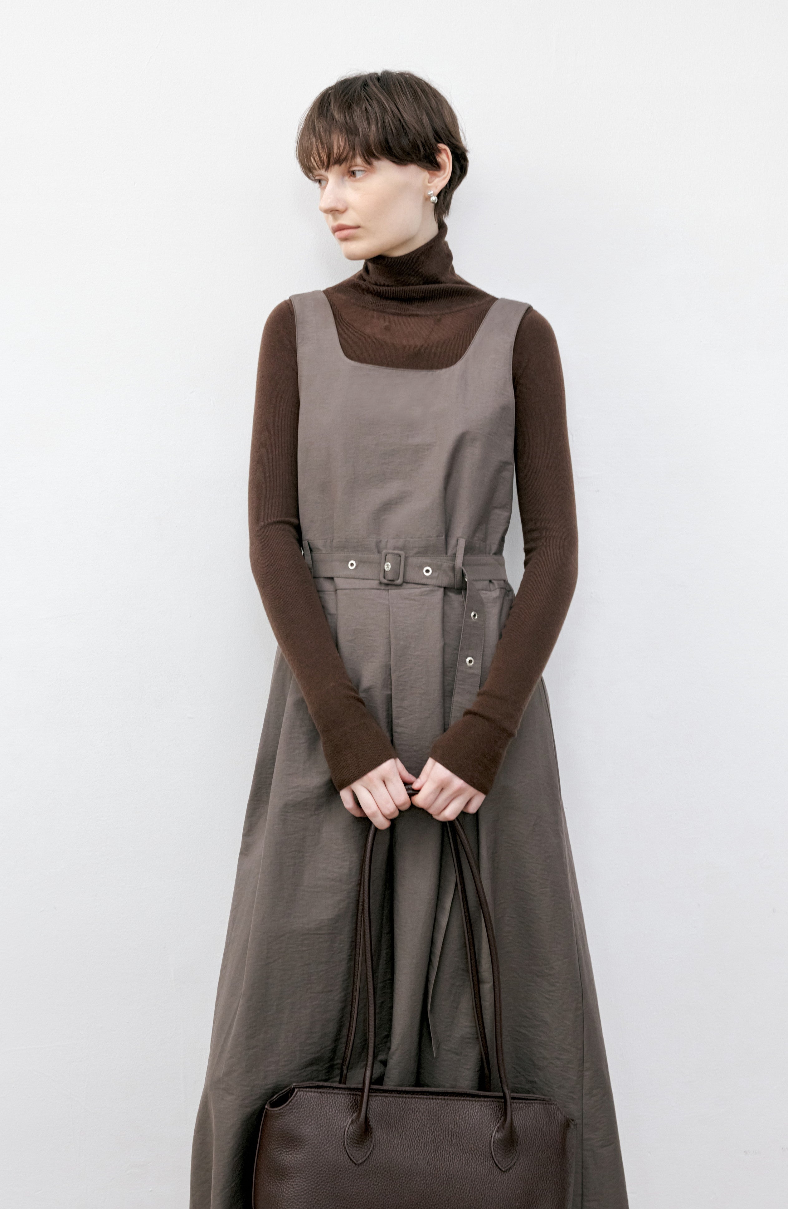 BELT MARK CLASSICAL DRESS / ベルトマーククラシカルワンピース