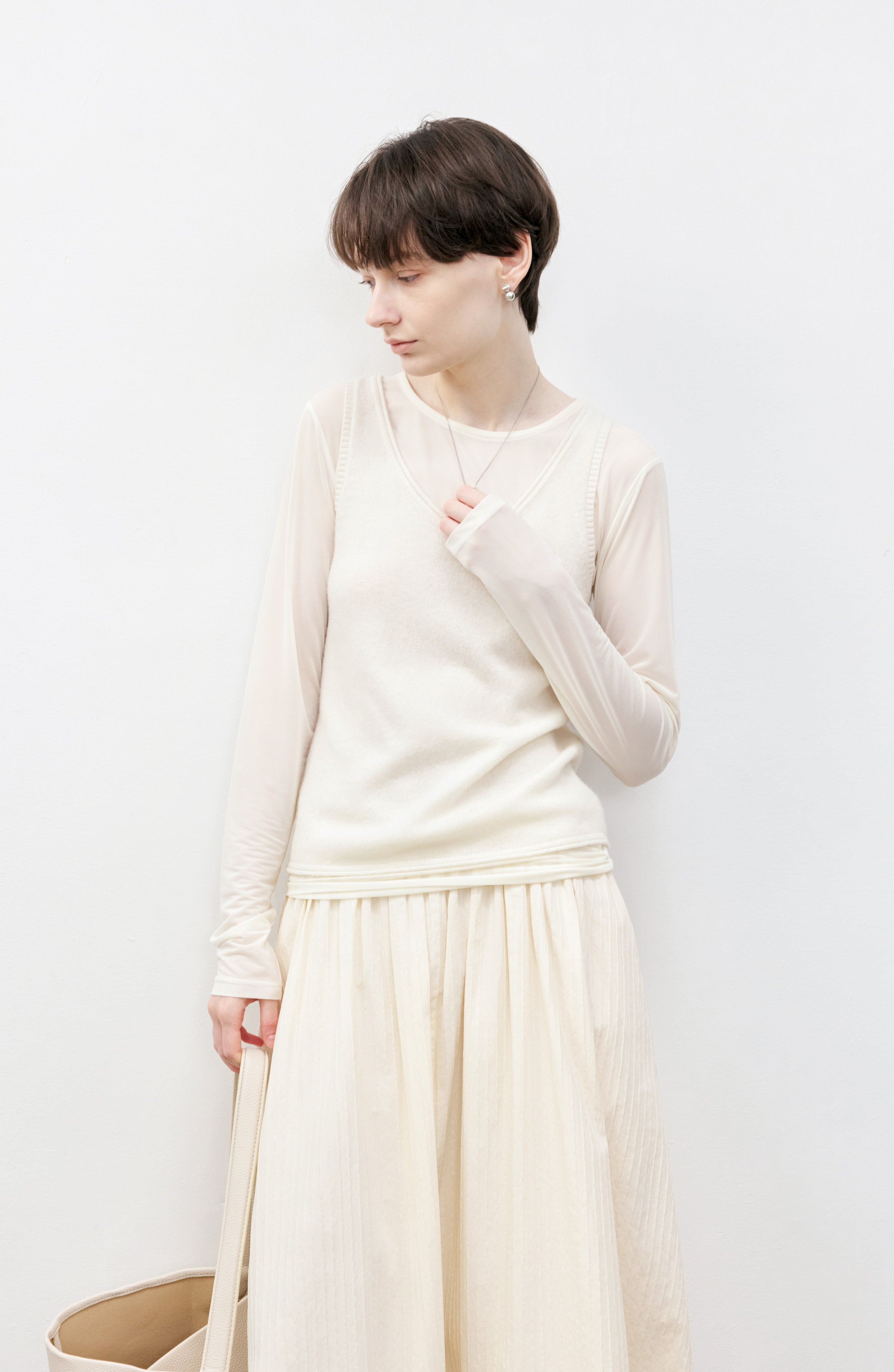 BASIC SHEER TULLE TOP / ベーシックシアーチュールトップ