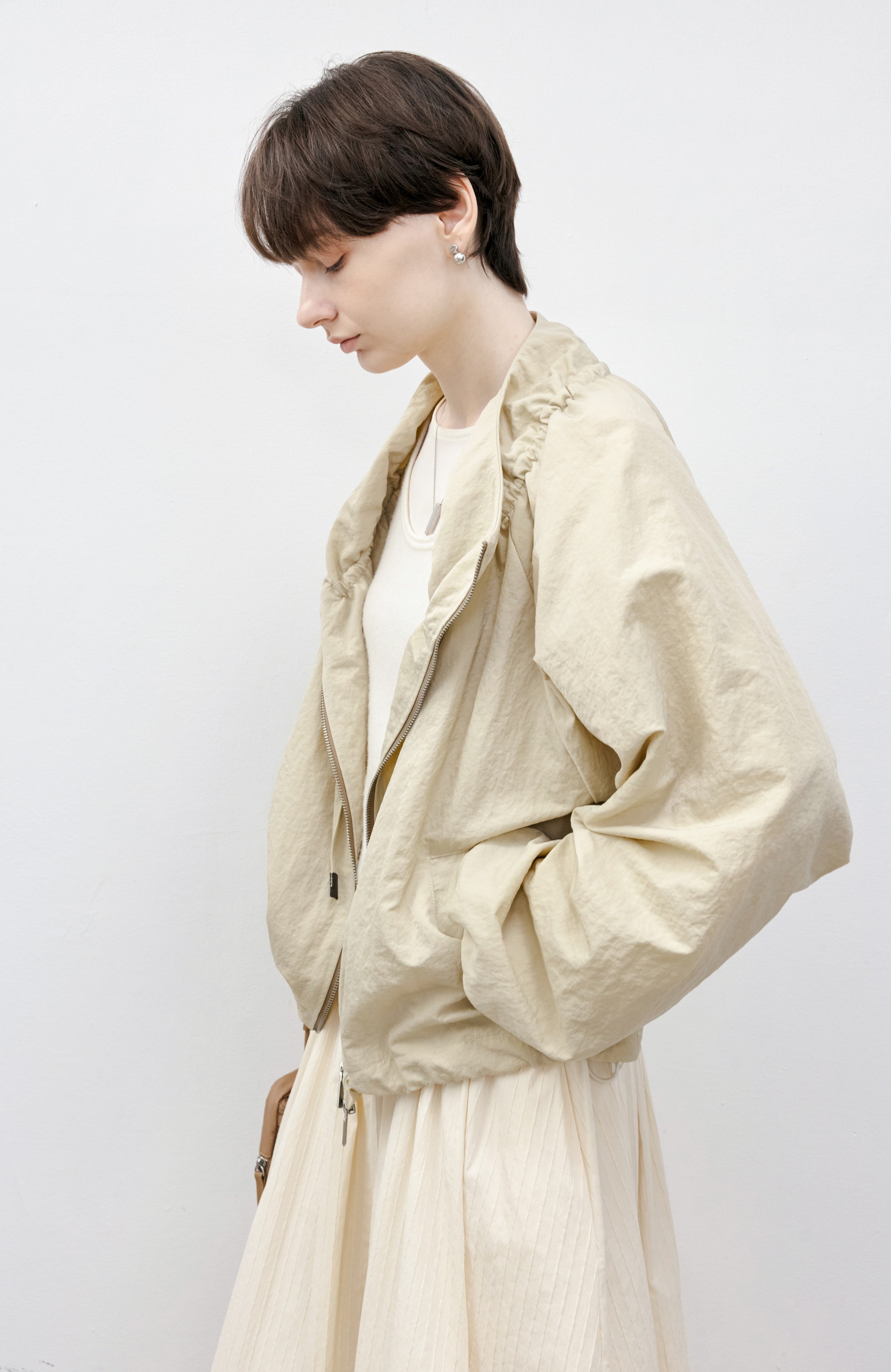 POUCH STRING SHORT BLOUSON