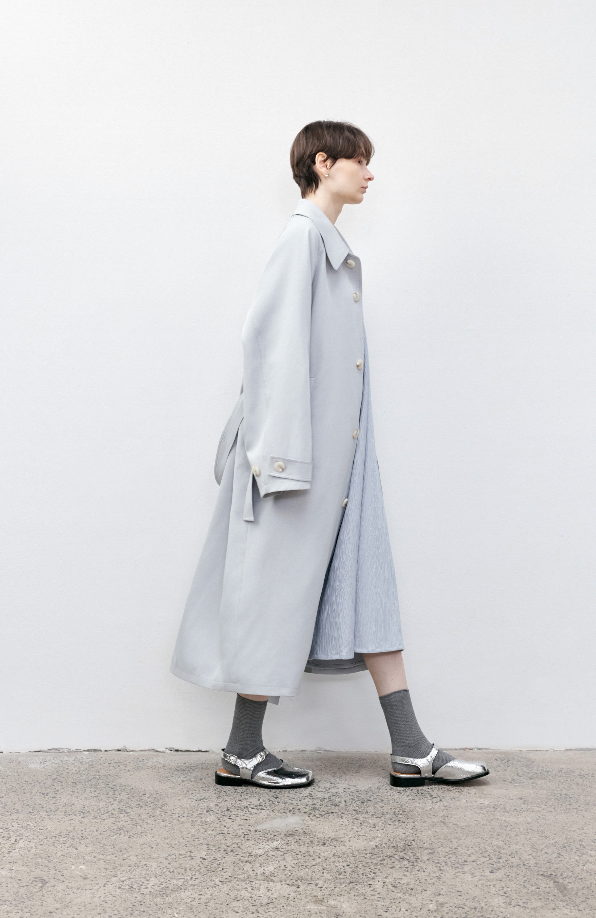 CUFF STRIPE PALE TRENCH / カフストライプペールトレンチ