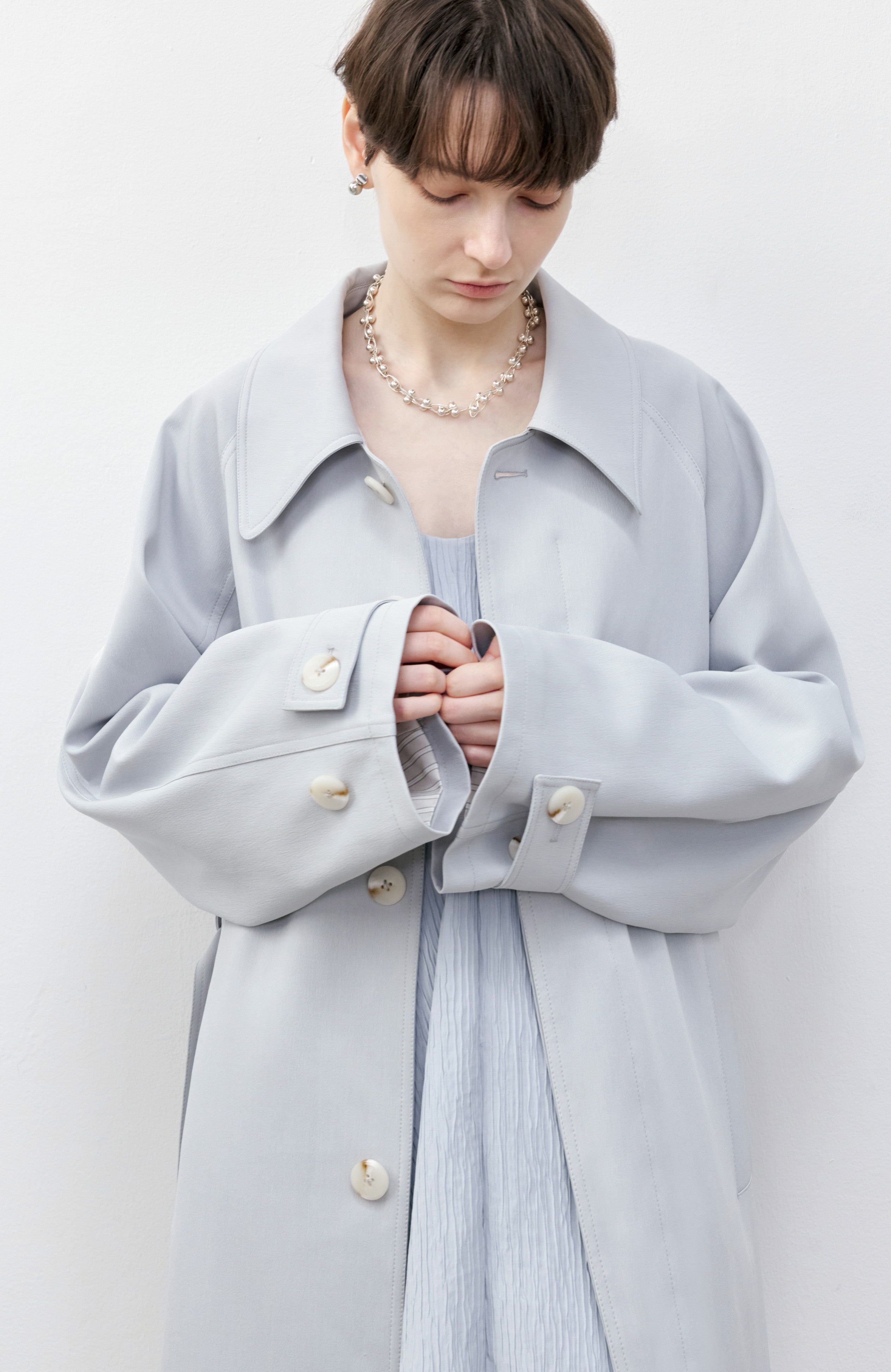 CUFF STRIPE PALE TRENCH / カフストライプペールトレンチ