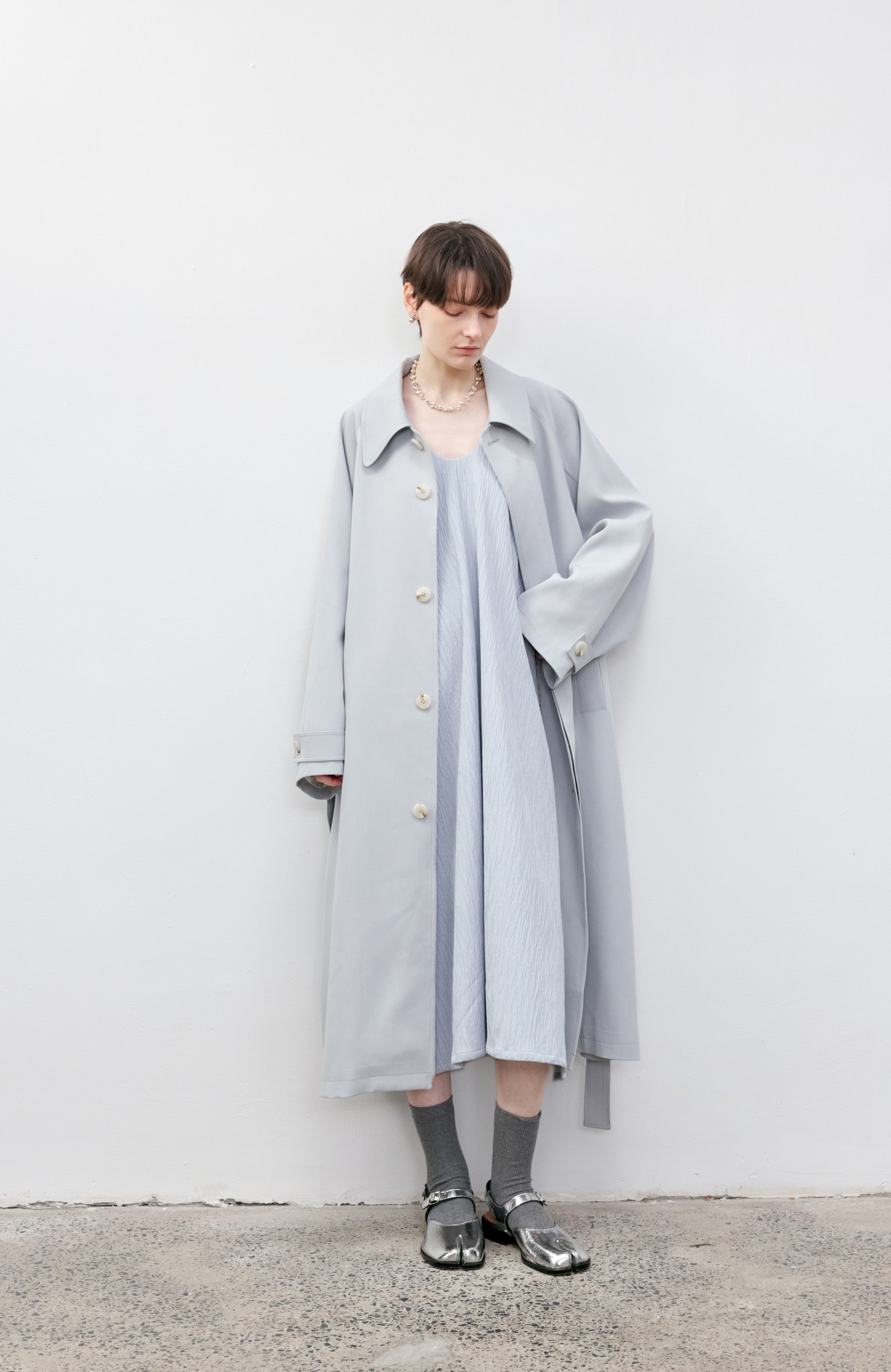 CUFF STRIPE PALE TRENCH / カフストライプペールトレンチ