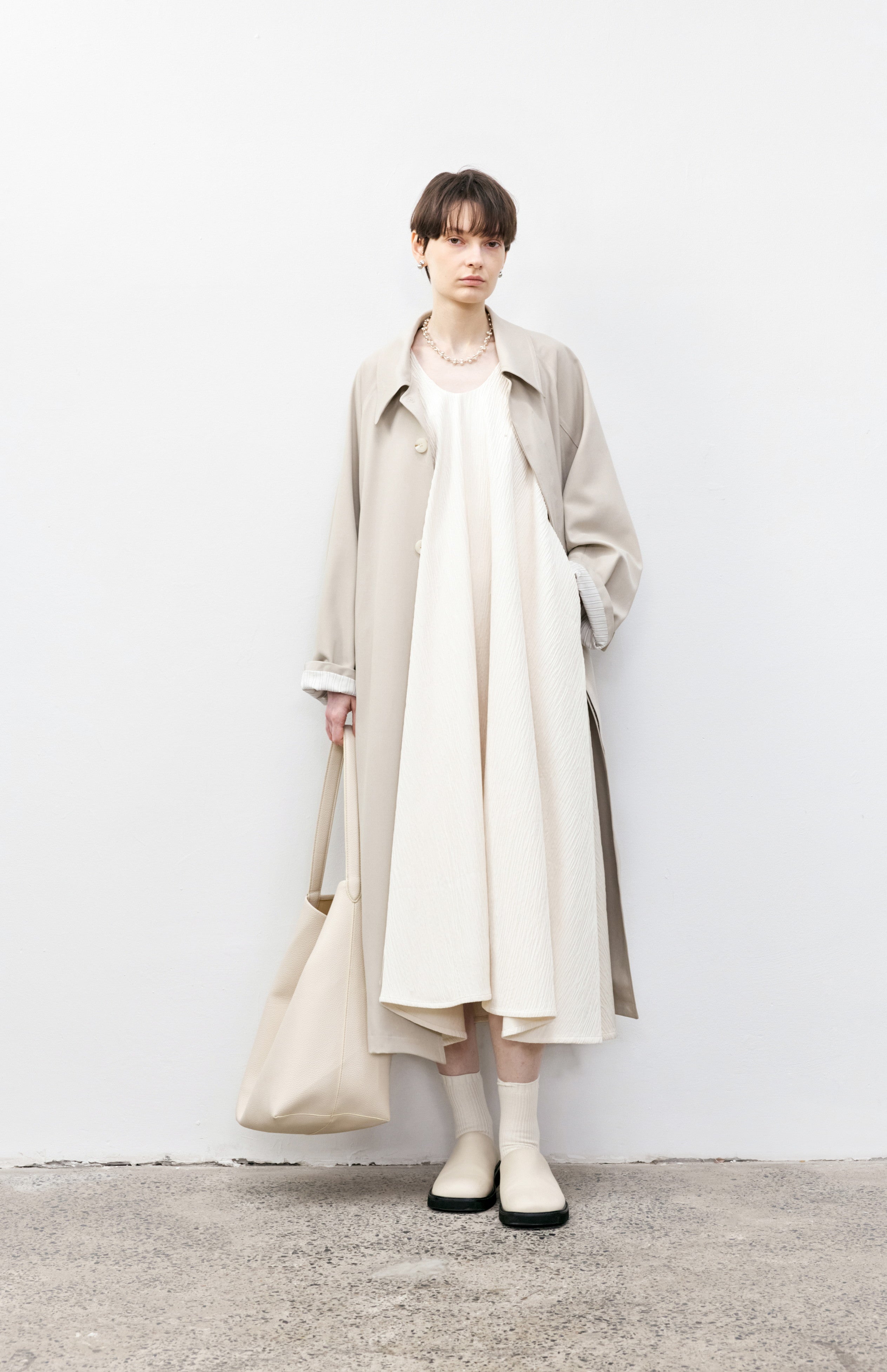 CUFF STRIPE PALE TRENCH / カフストライプペールトレンチ