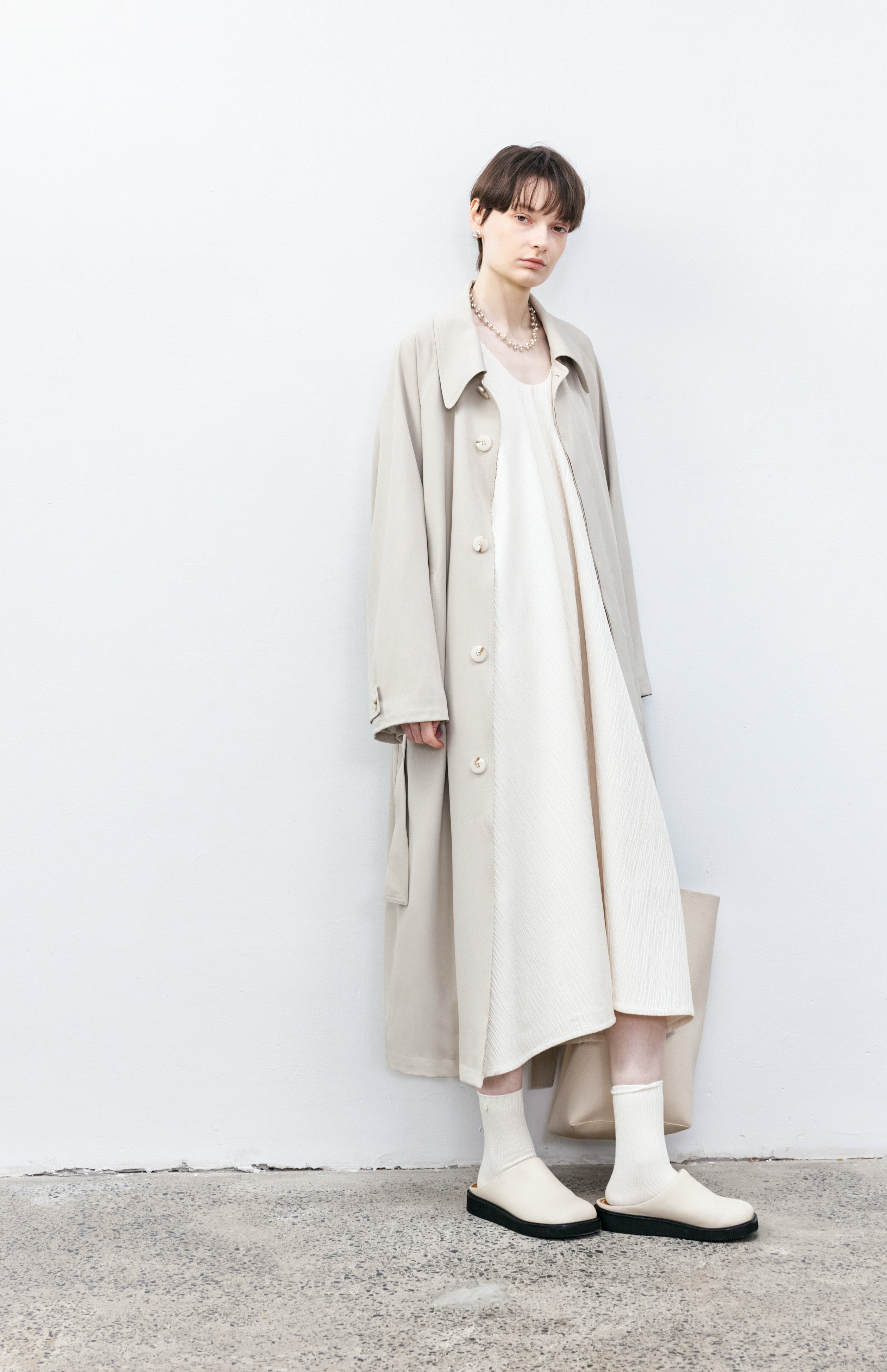 CUFF STRIPE PALE TRENCH / カフストライプペールトレンチ