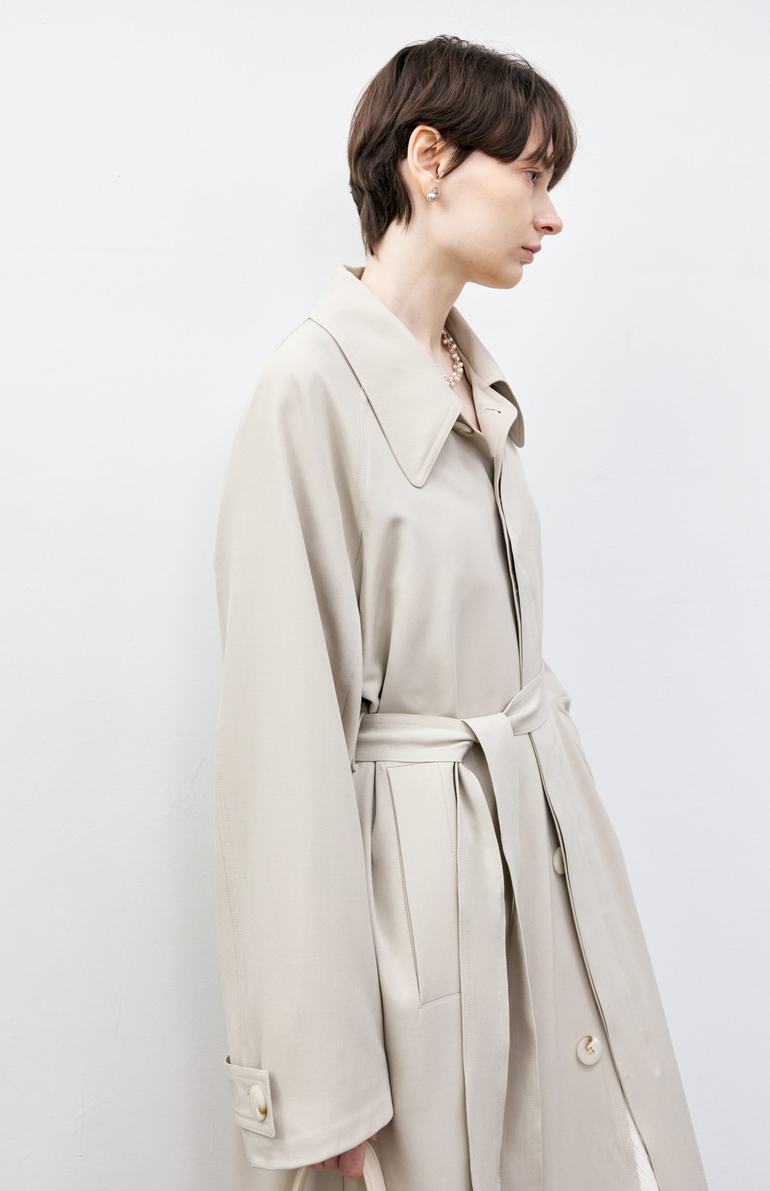 CUFF STRIPE PALE TRENCH / カフストライプペールトレンチ