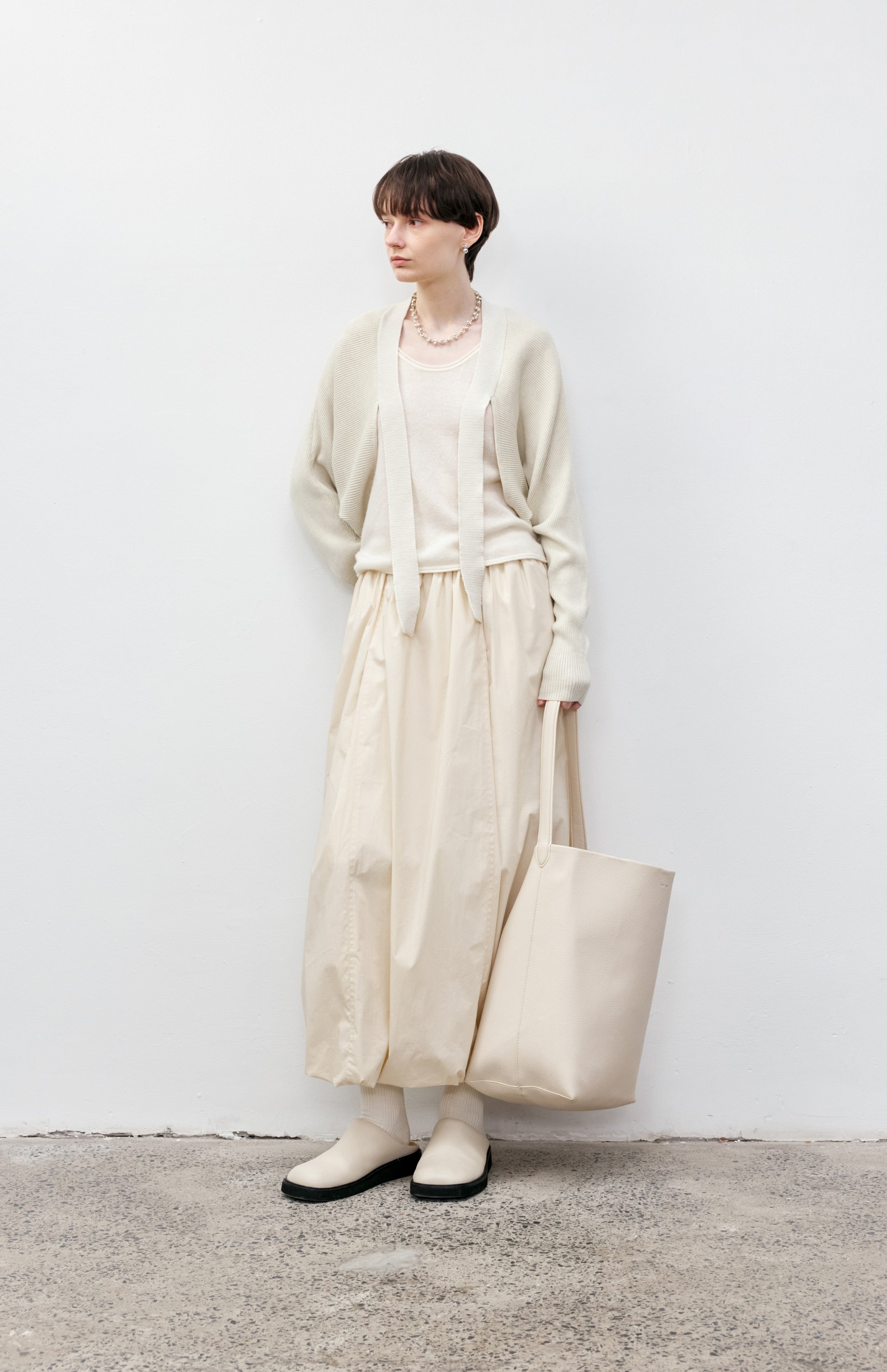 HEM BALLOON PLEAT SKIRT / ヘムバルーンプリーツスカート