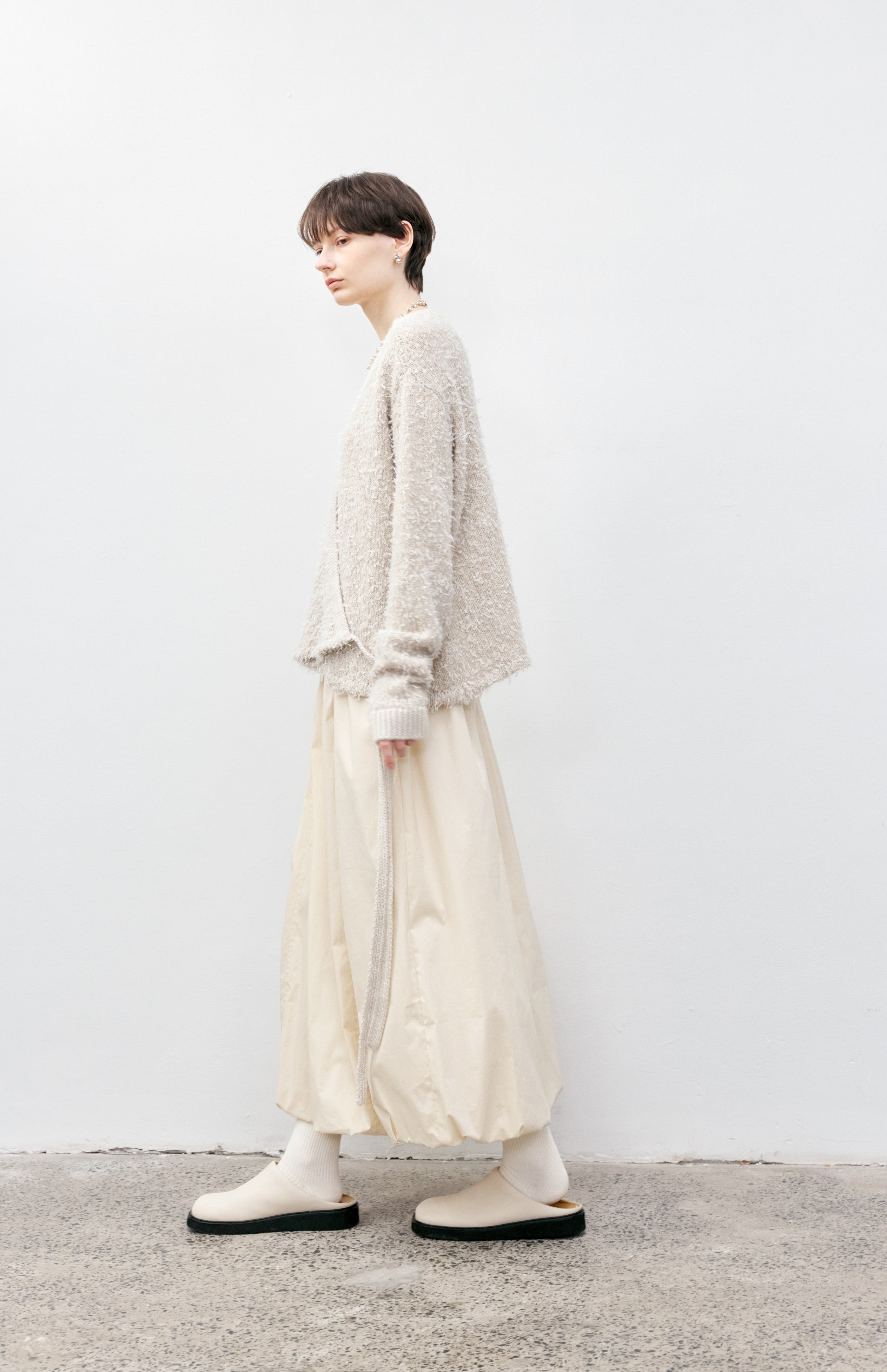 HEM BALLOON PLEAT SKIRT / ヘムバルーンプリーツスカート