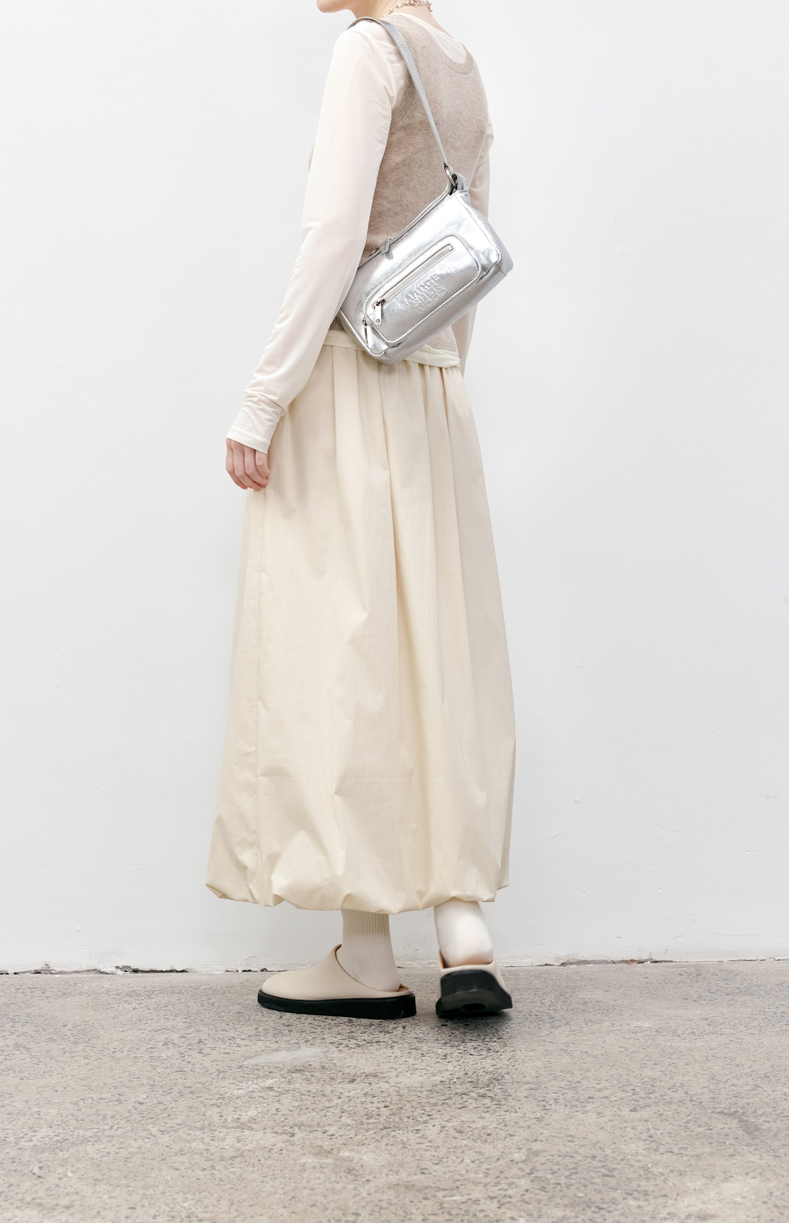 HEM BALLOON PLEAT SKIRT / ヘムバルーンプリーツスカート