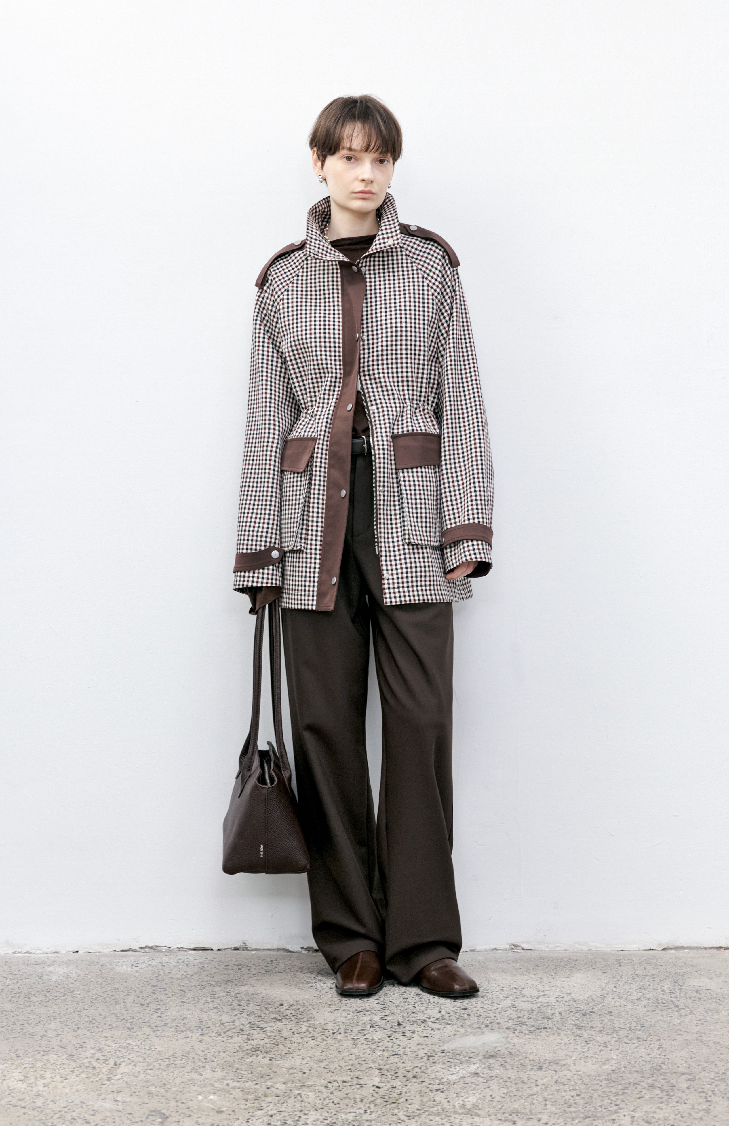 CLASSIC PLAID MIDDLE TRENCH / クラシカルチェックミドルトレンチ