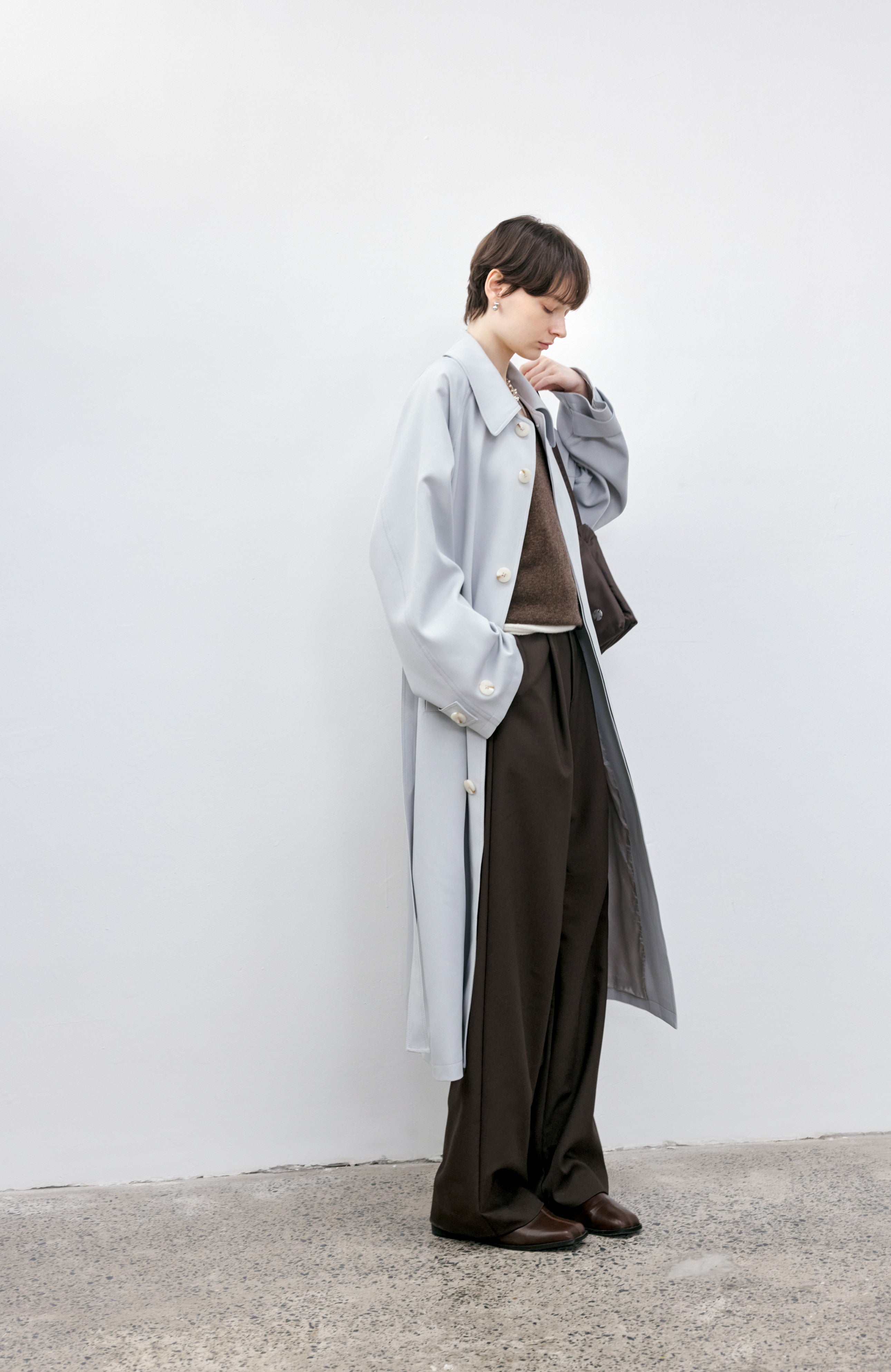 CUFF STRIPE PALE TRENCH / カフストライプペールトレンチ