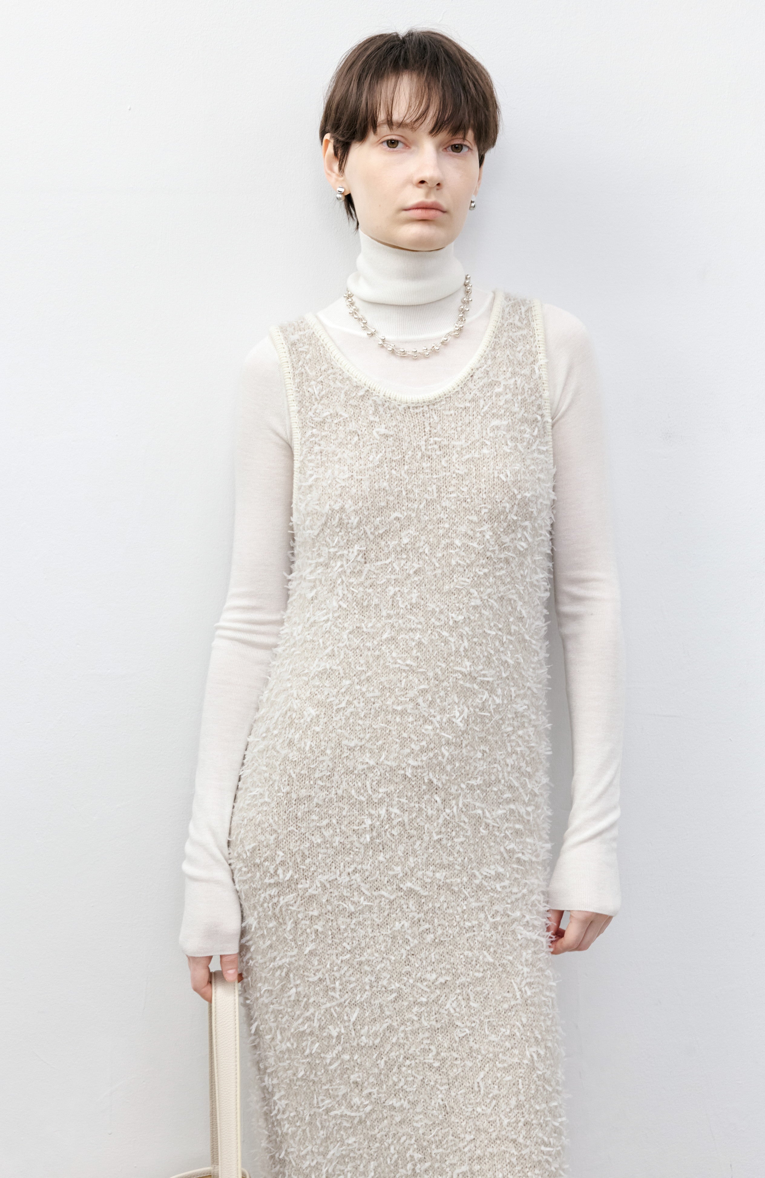 FLUFFY SOFT KNIT DRESS / フラッフィーソフトニットワンピース