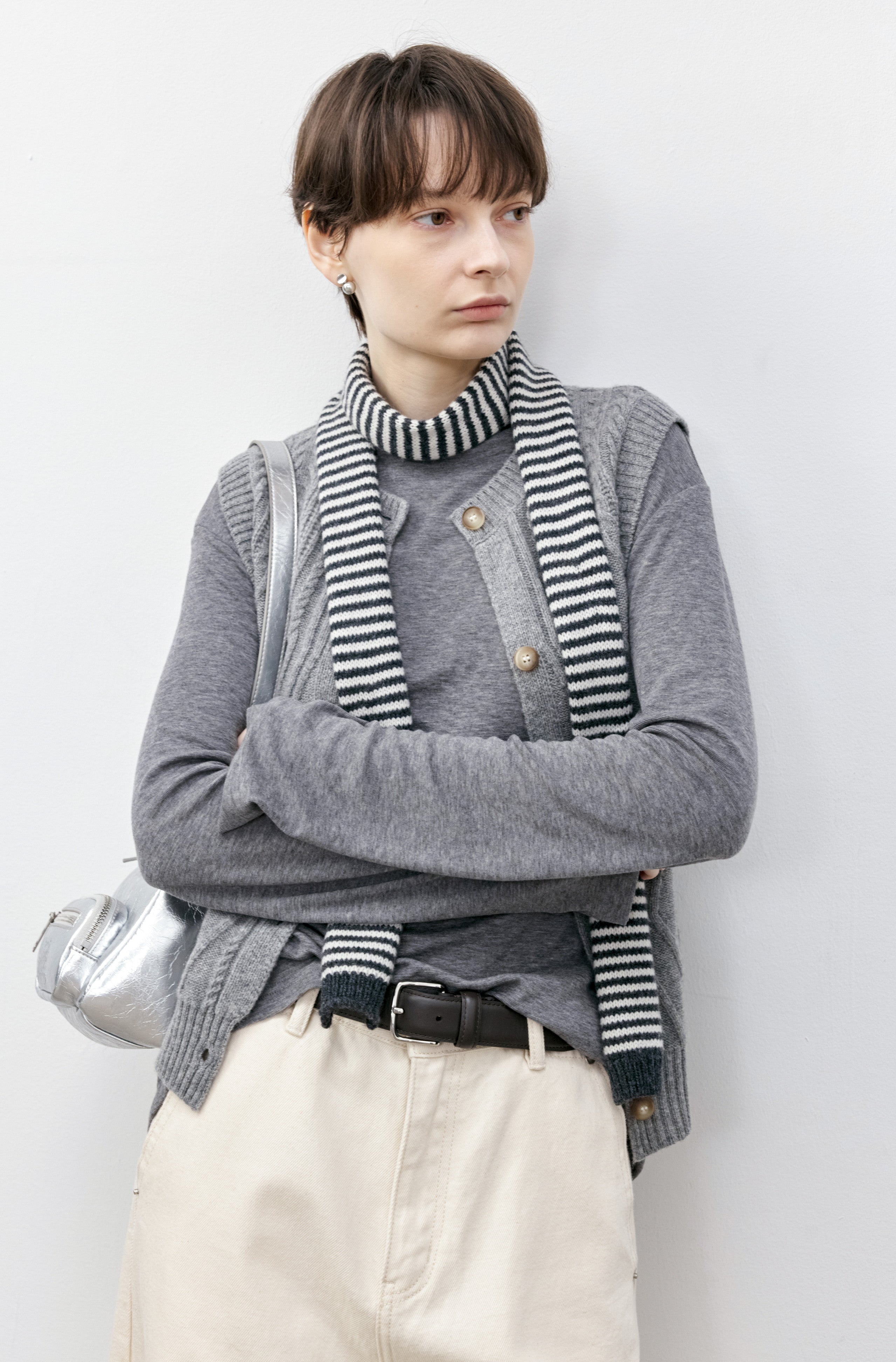 BOAT NECK DRAPE TOP / ボートネックドレープトップ