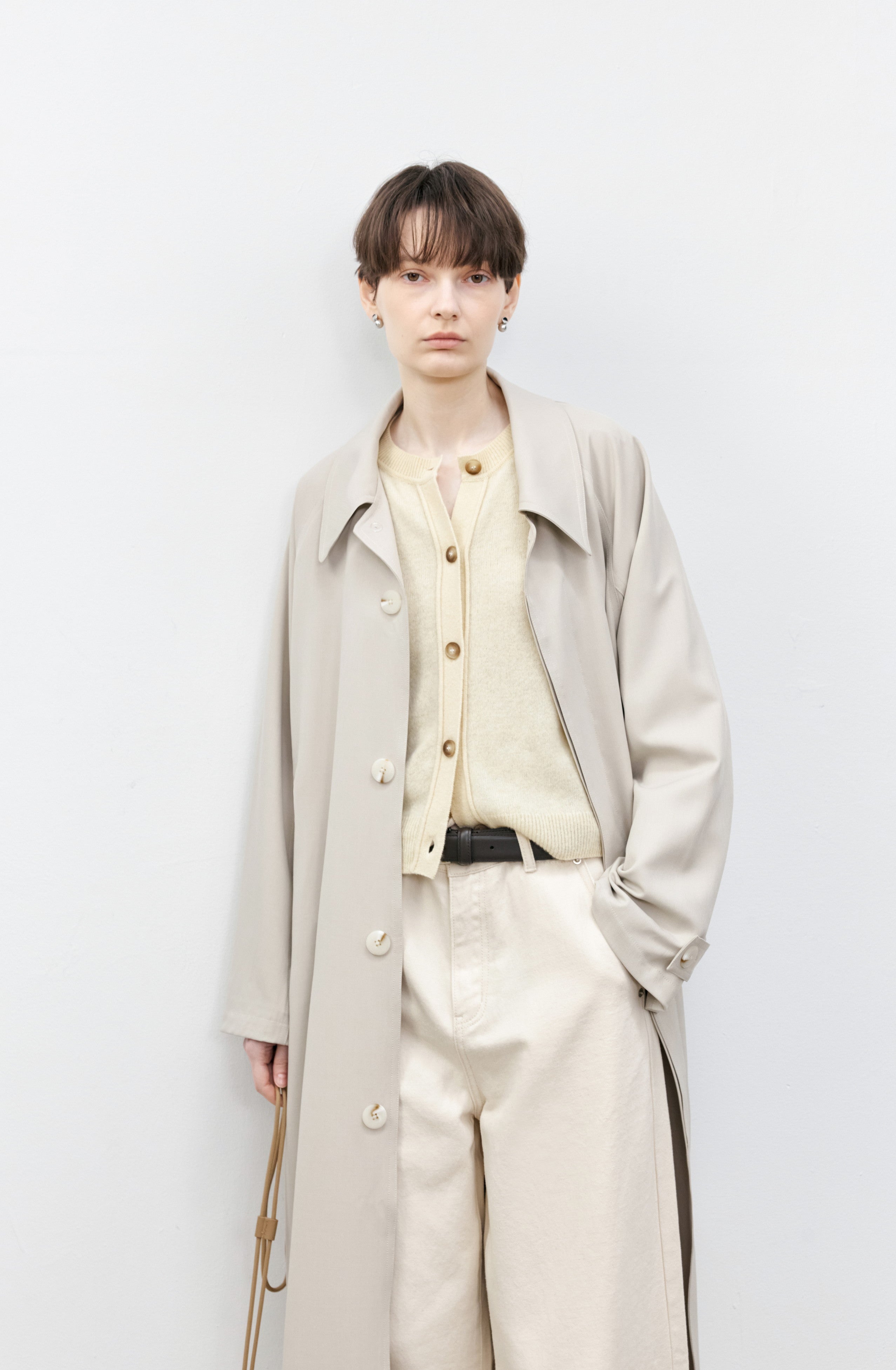 CUFF STRIPE PALE TRENCH / カフストライプペールトレンチ