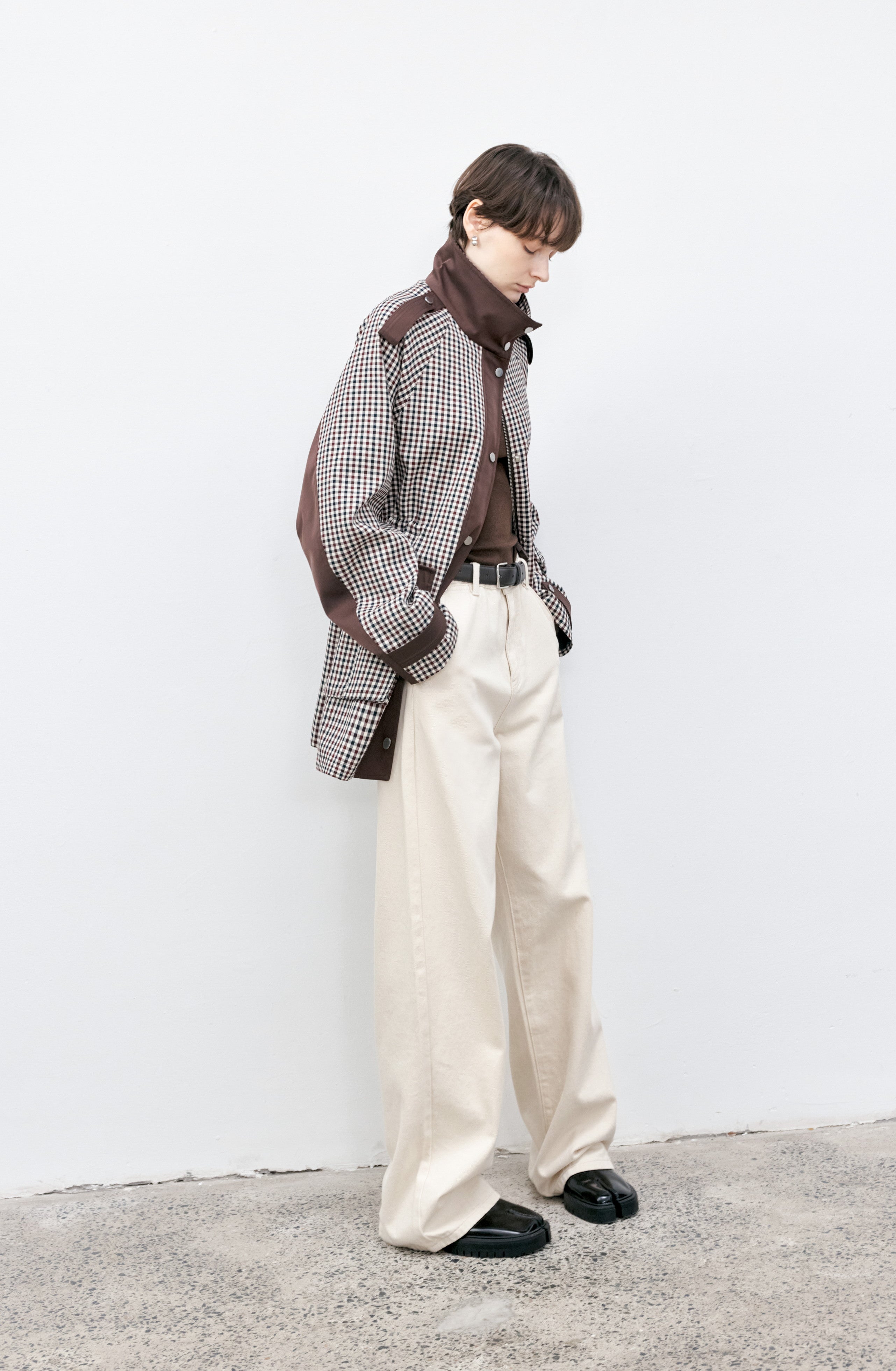 CLASSIC PLAID MIDDLE TRENCH / クラシカルチェックミドルトレンチ