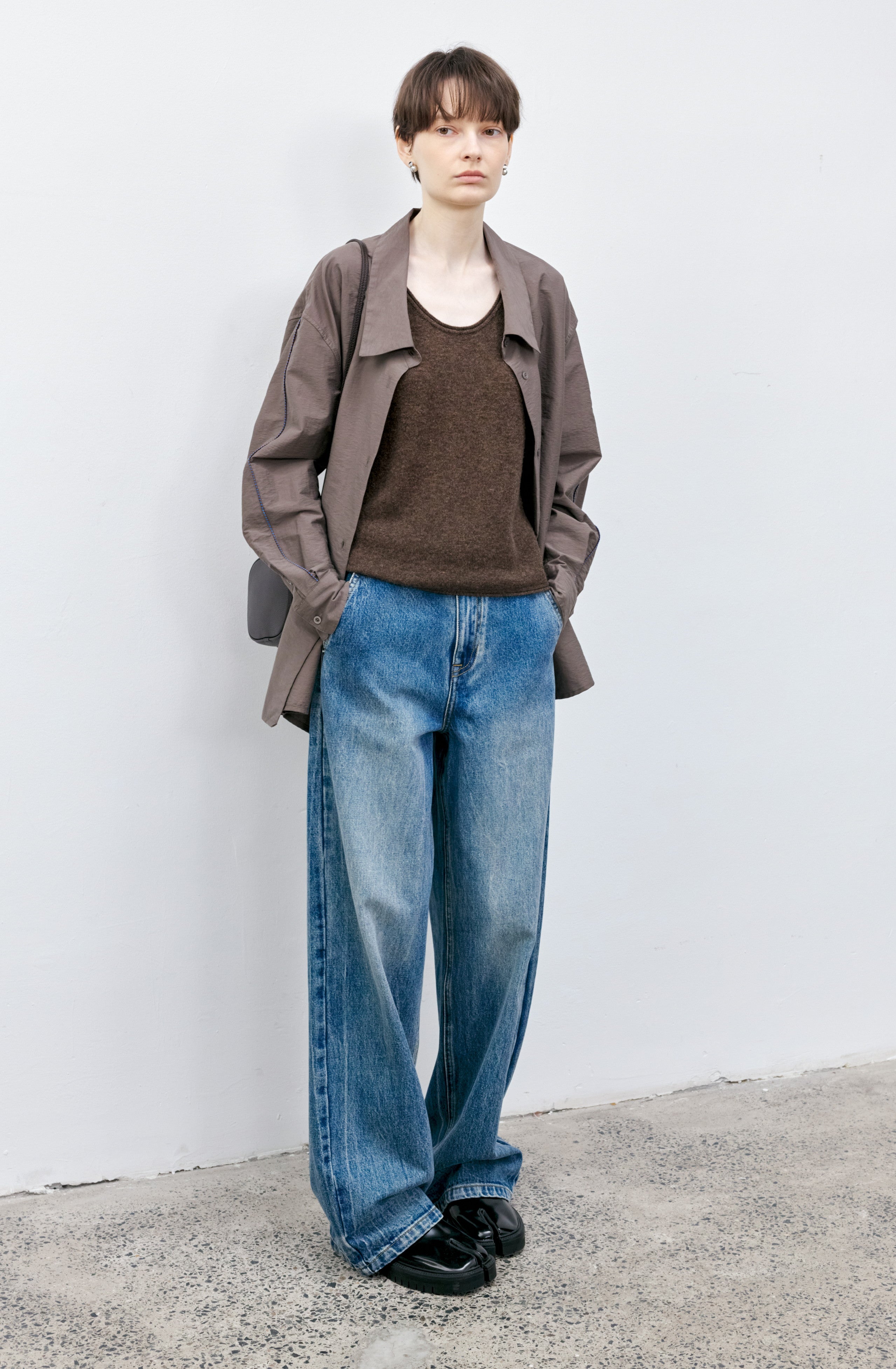 SLEEVE STITCH LOOSE SHIRT / スリーブステッチルーズシャツ