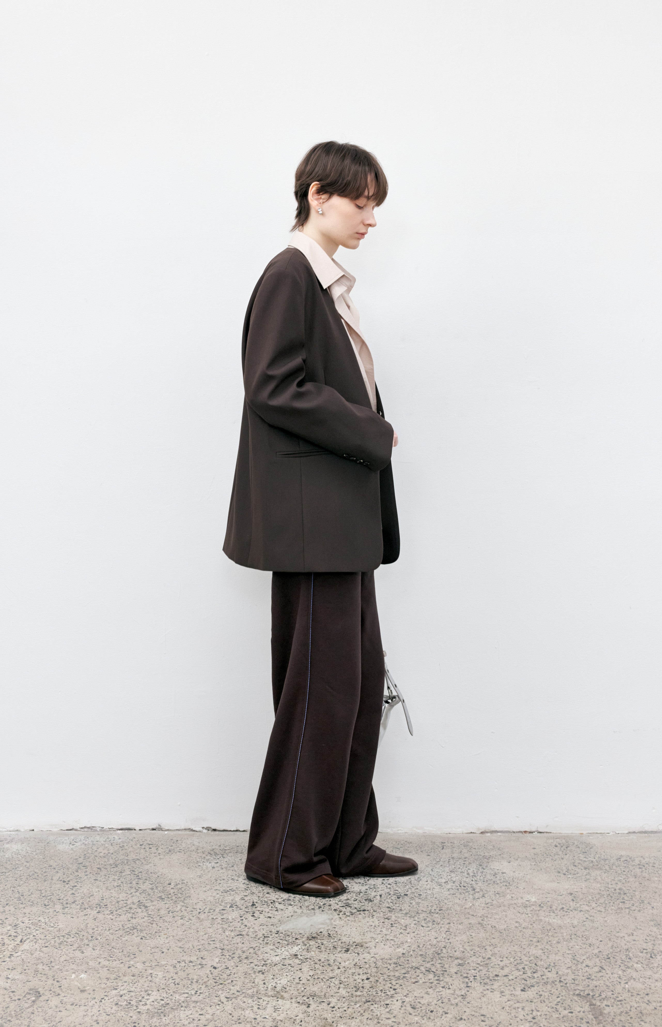 ASYMMETRIC WRINKLE COLOR SHIRT / アシンメトリーリンクルカラーシャツ