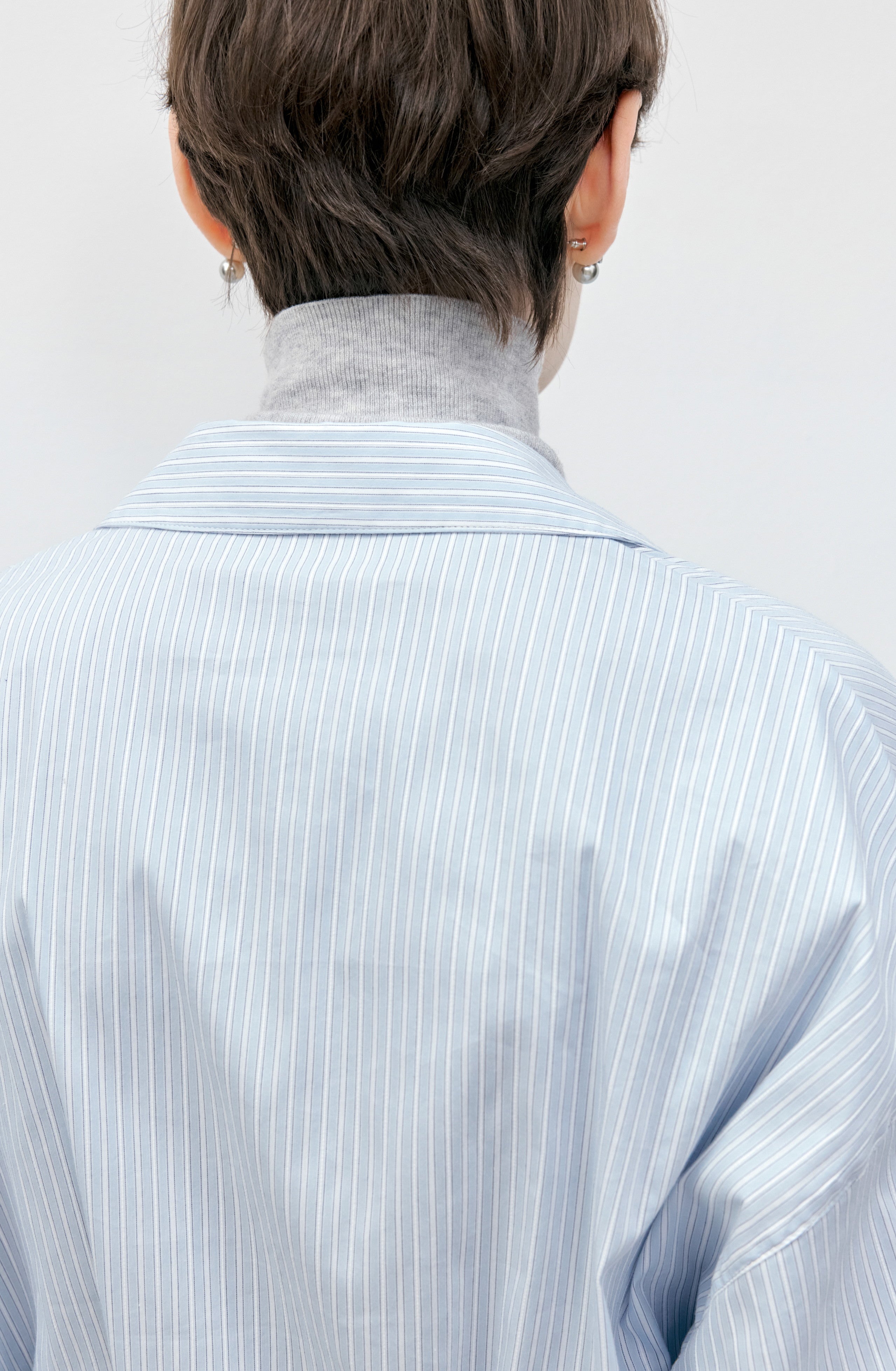 STRIPE-PLAID STRING SHIRT / ストライプ-チェックストリングシャツ