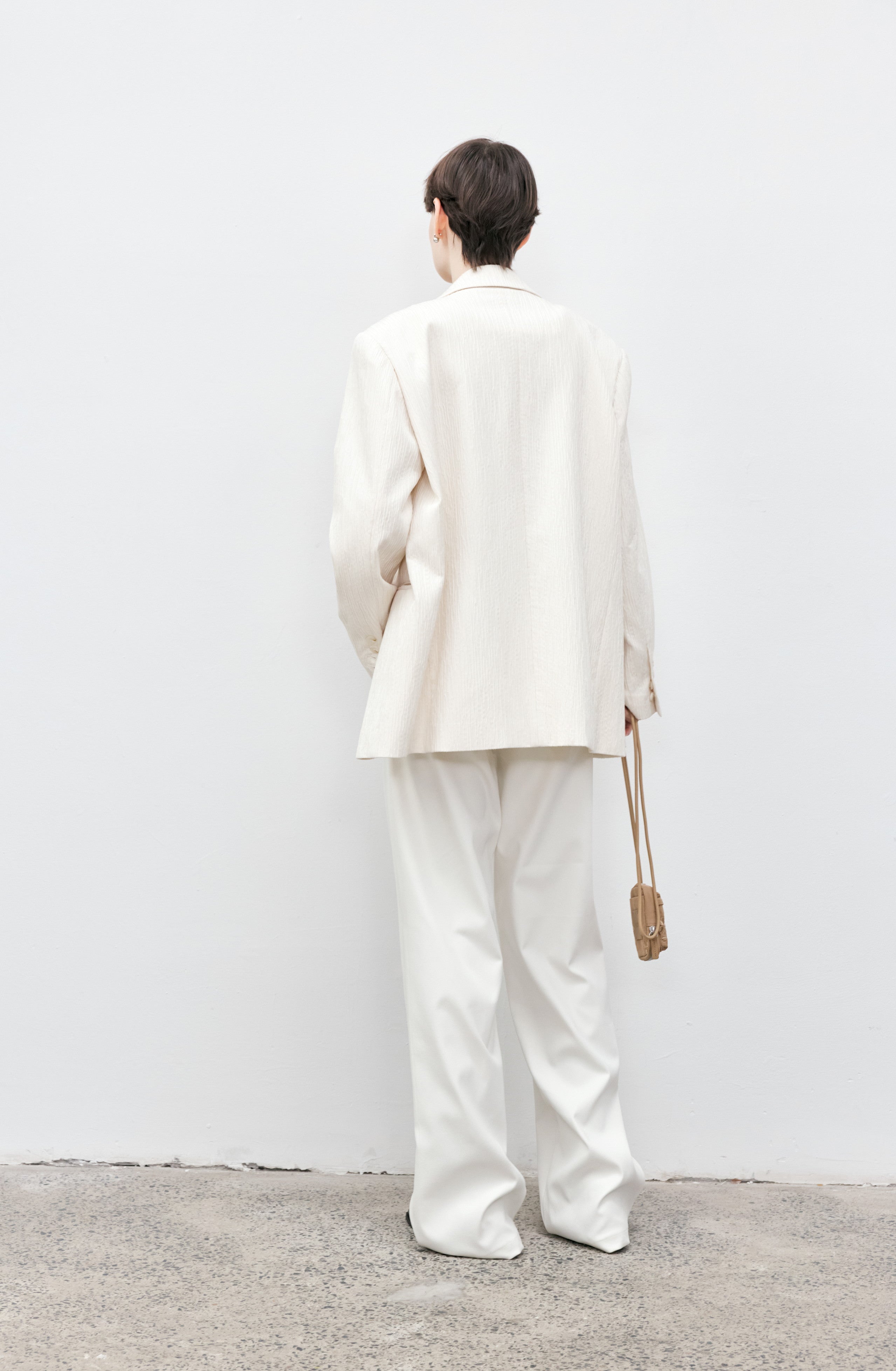 WHITE LOOSE SOFT PANTS / ホワイトルーズソフトパンツ