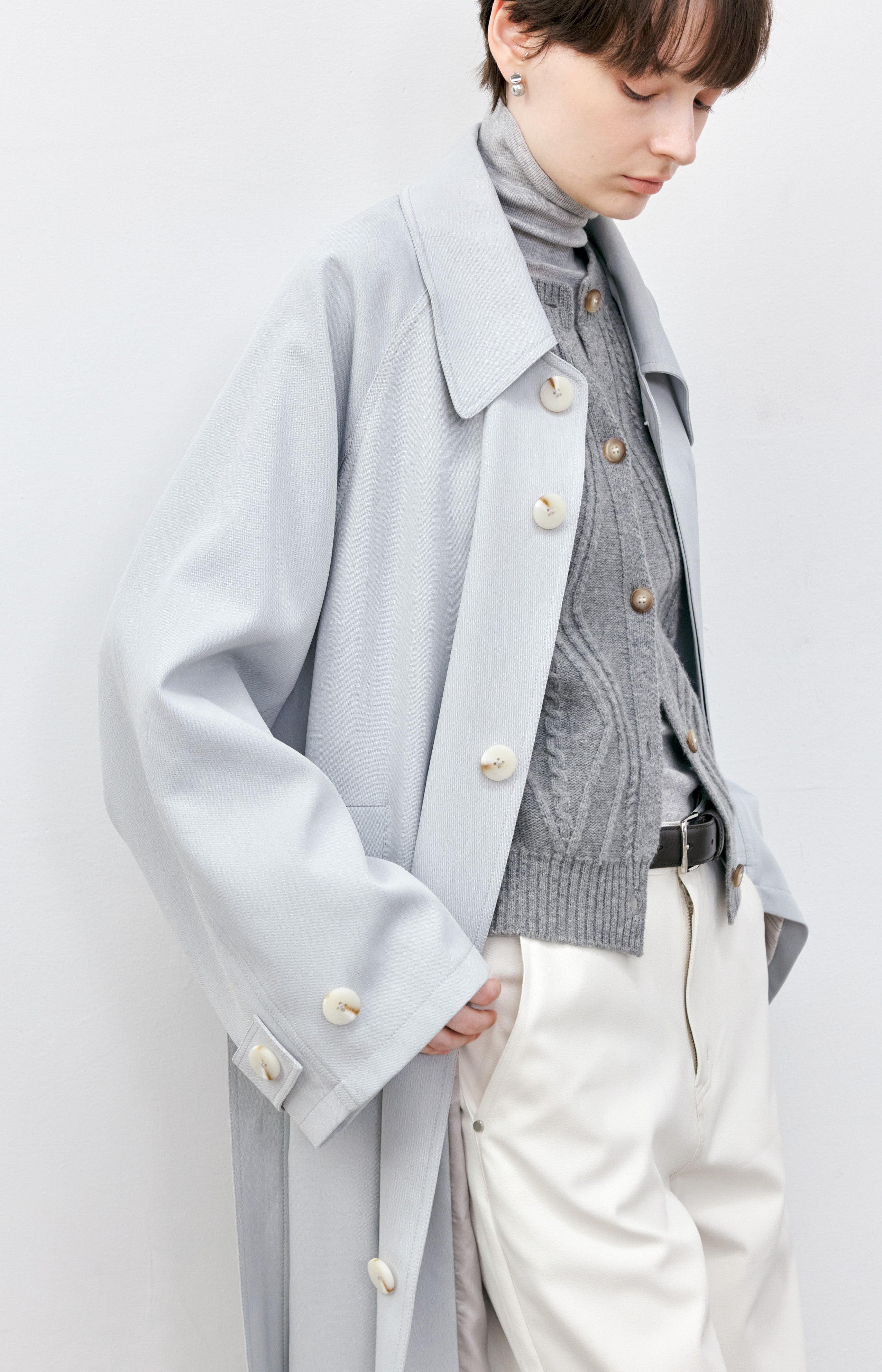 CUFF STRIPE PALE TRENCH / カフストライプペールトレンチ