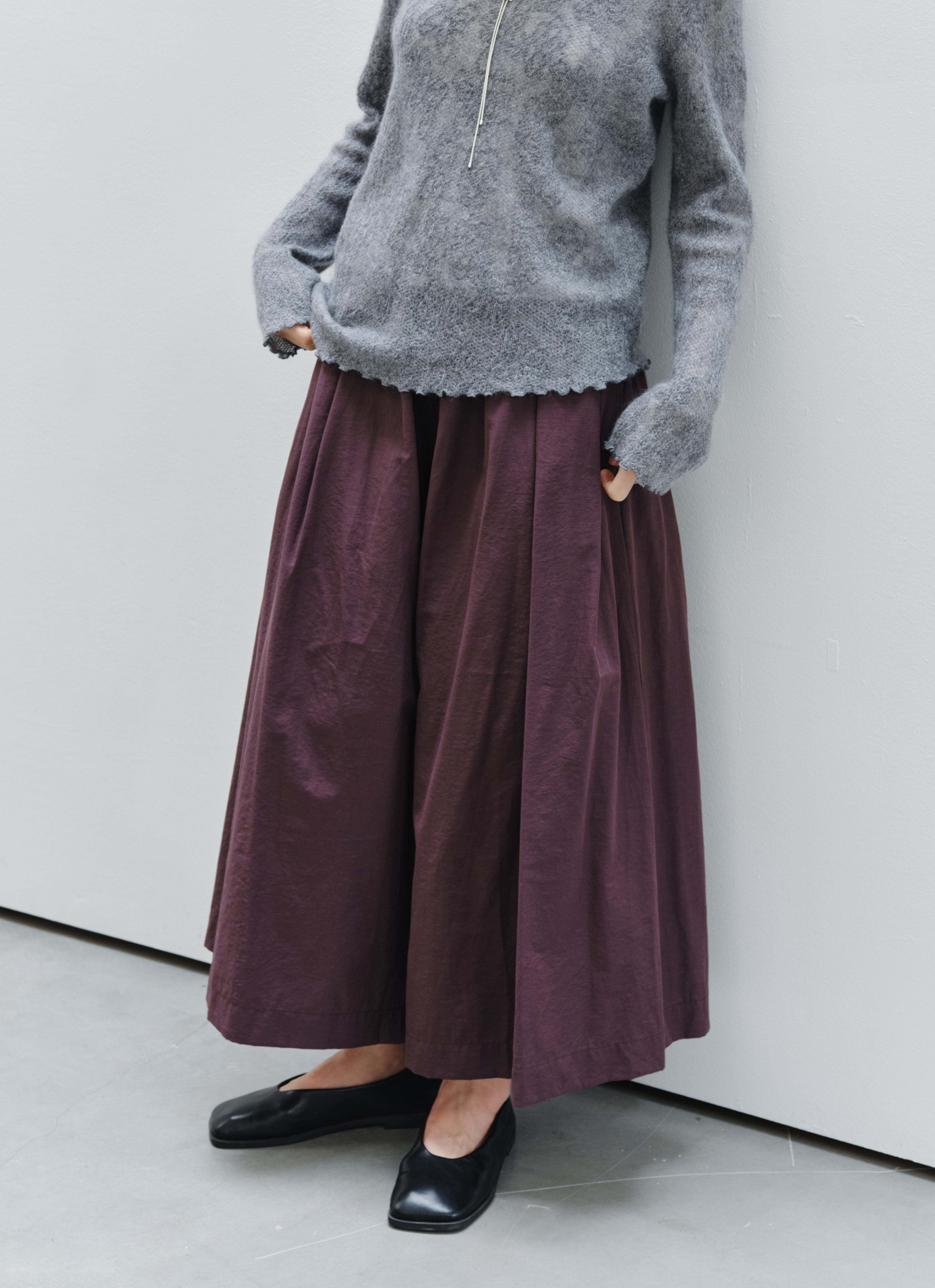 MATTE TEXTURE WIDE CULOTTES