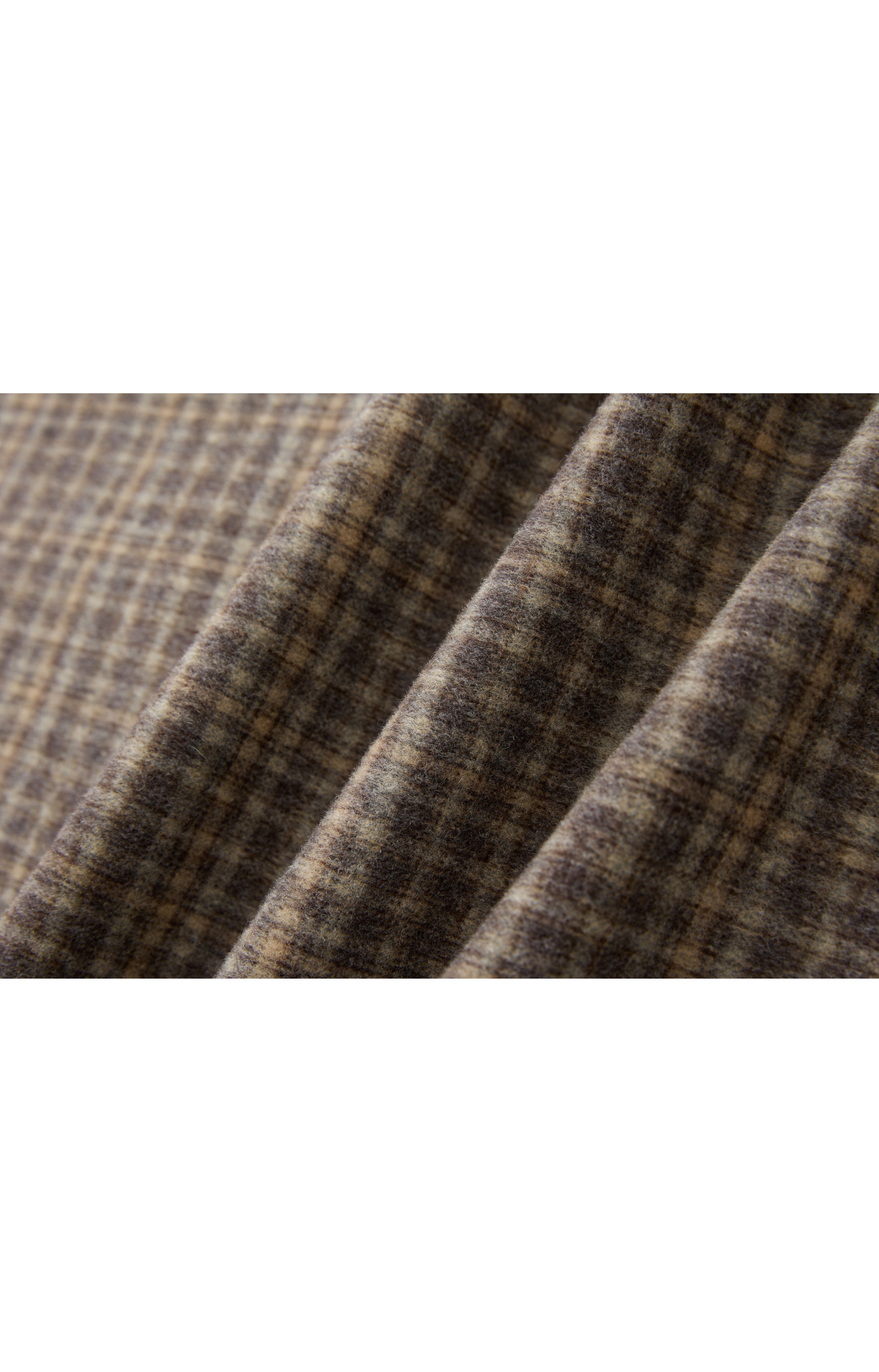 BRUSHED PLAID WIDE PANTS / 기모 체크 와이드 팬츠