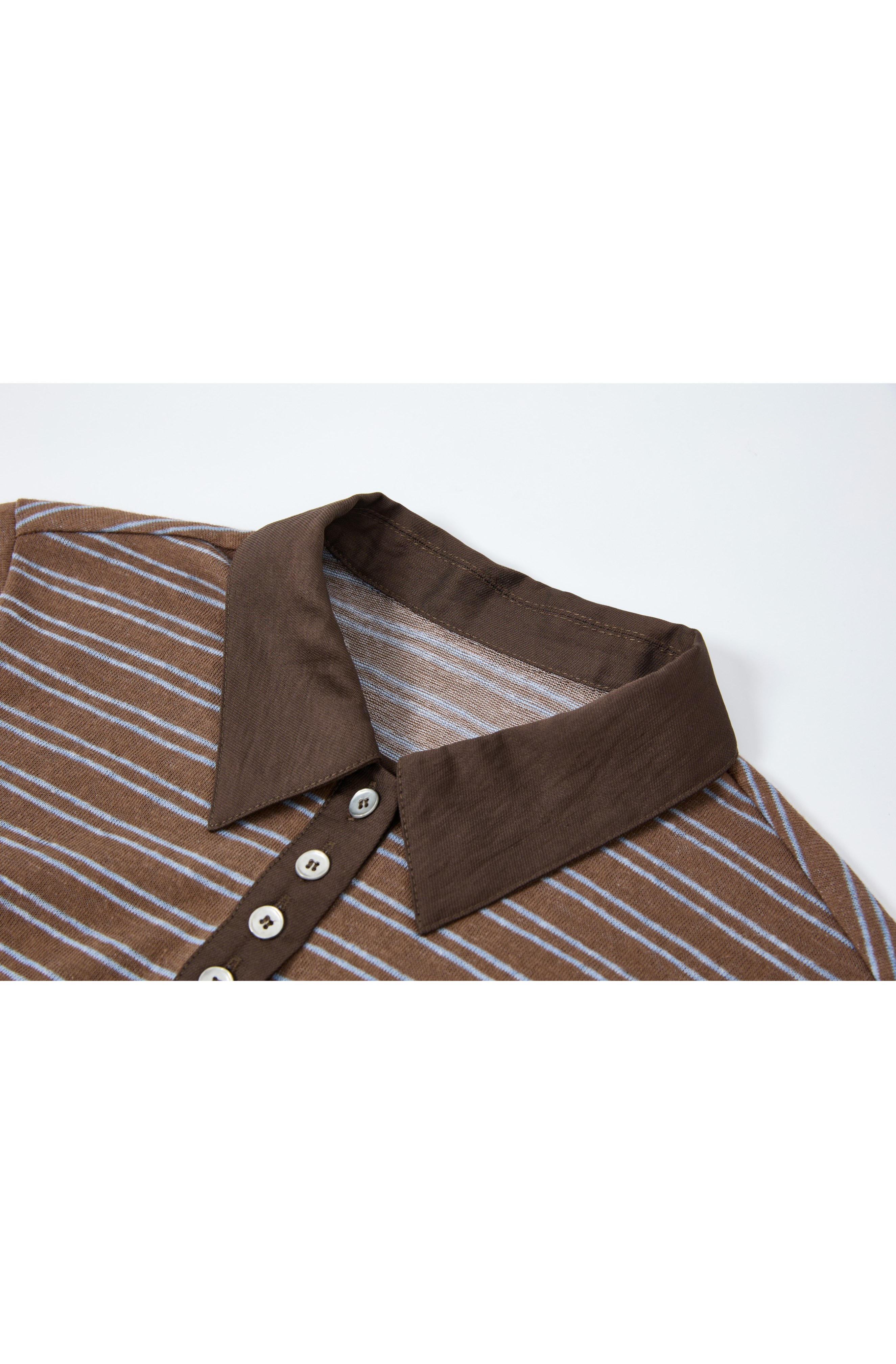 LINEAR BUTTON STRIPE TEE