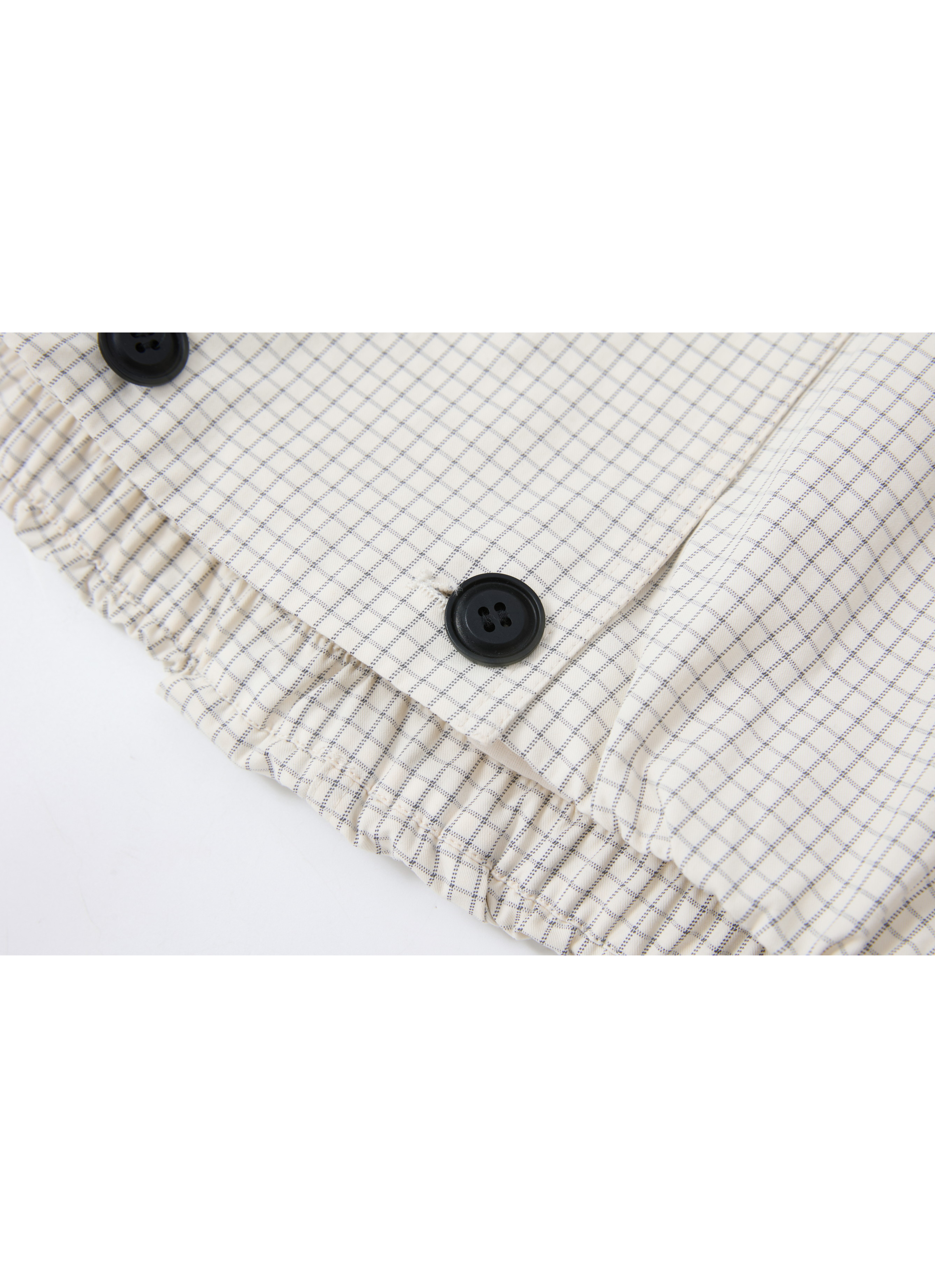 WRAP LAPEL PLAID TRENCH