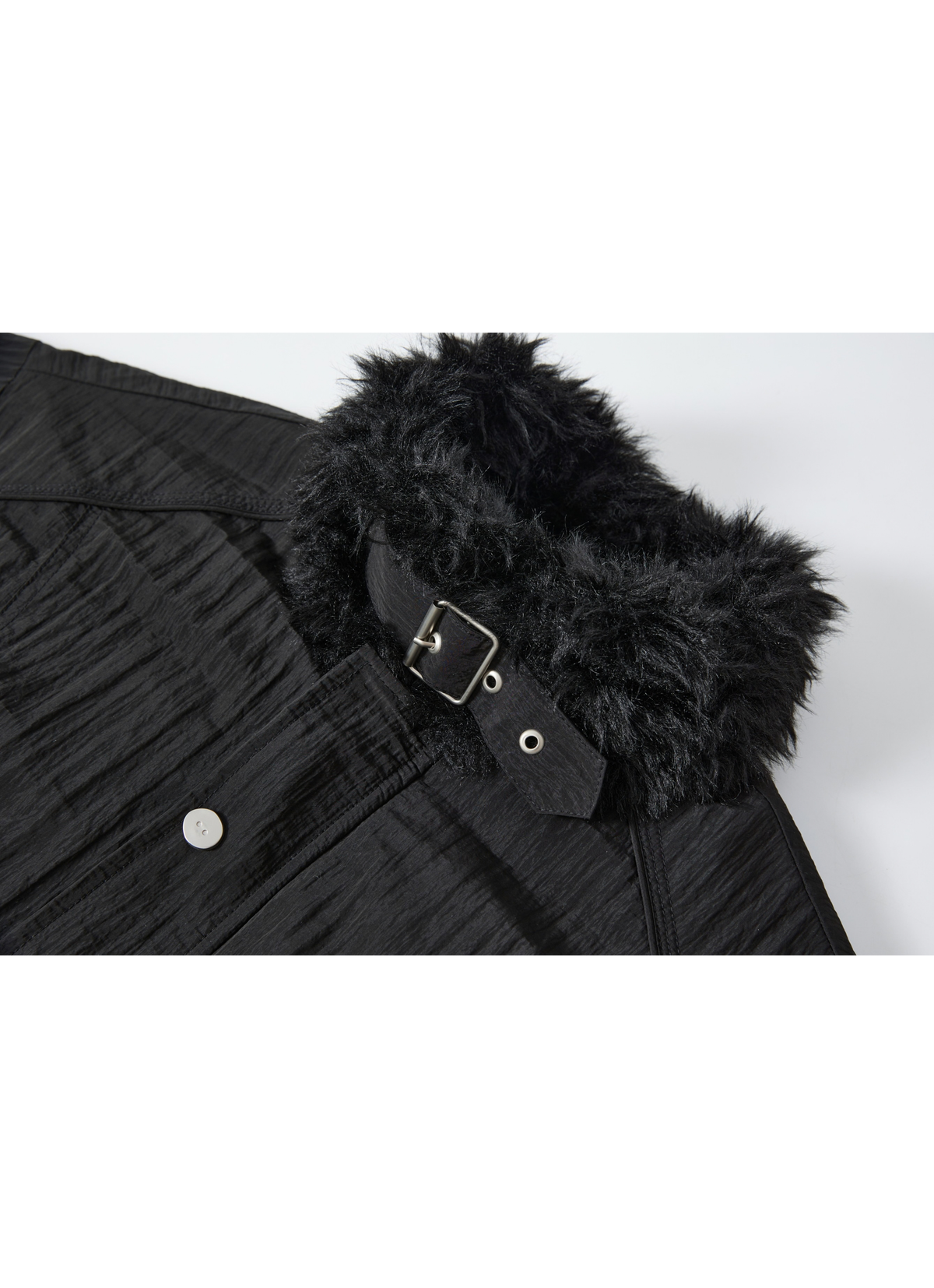 FUR EDGE BELT DOWN JACKET