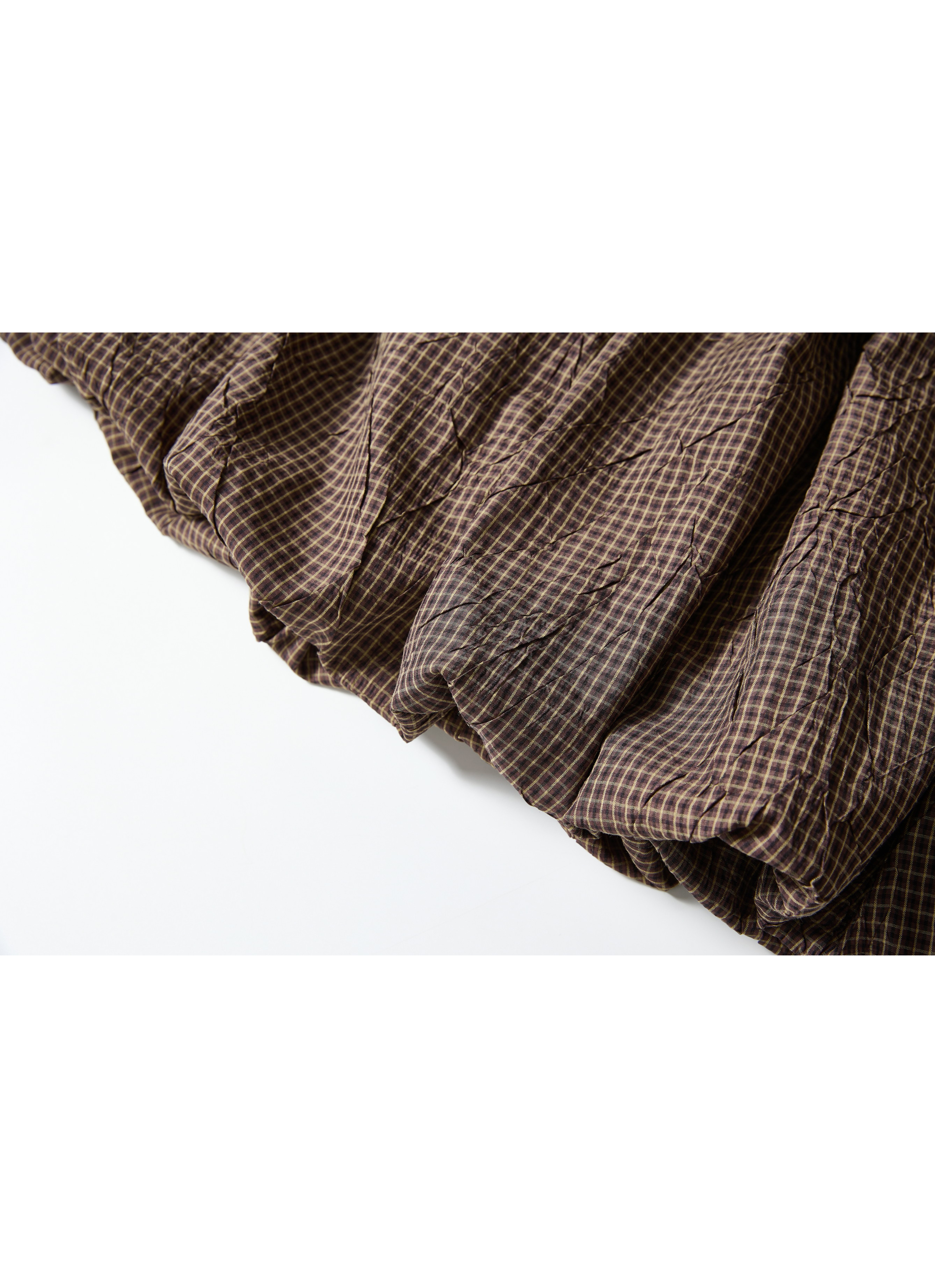 GRID CHECK BALLOON SKIRT