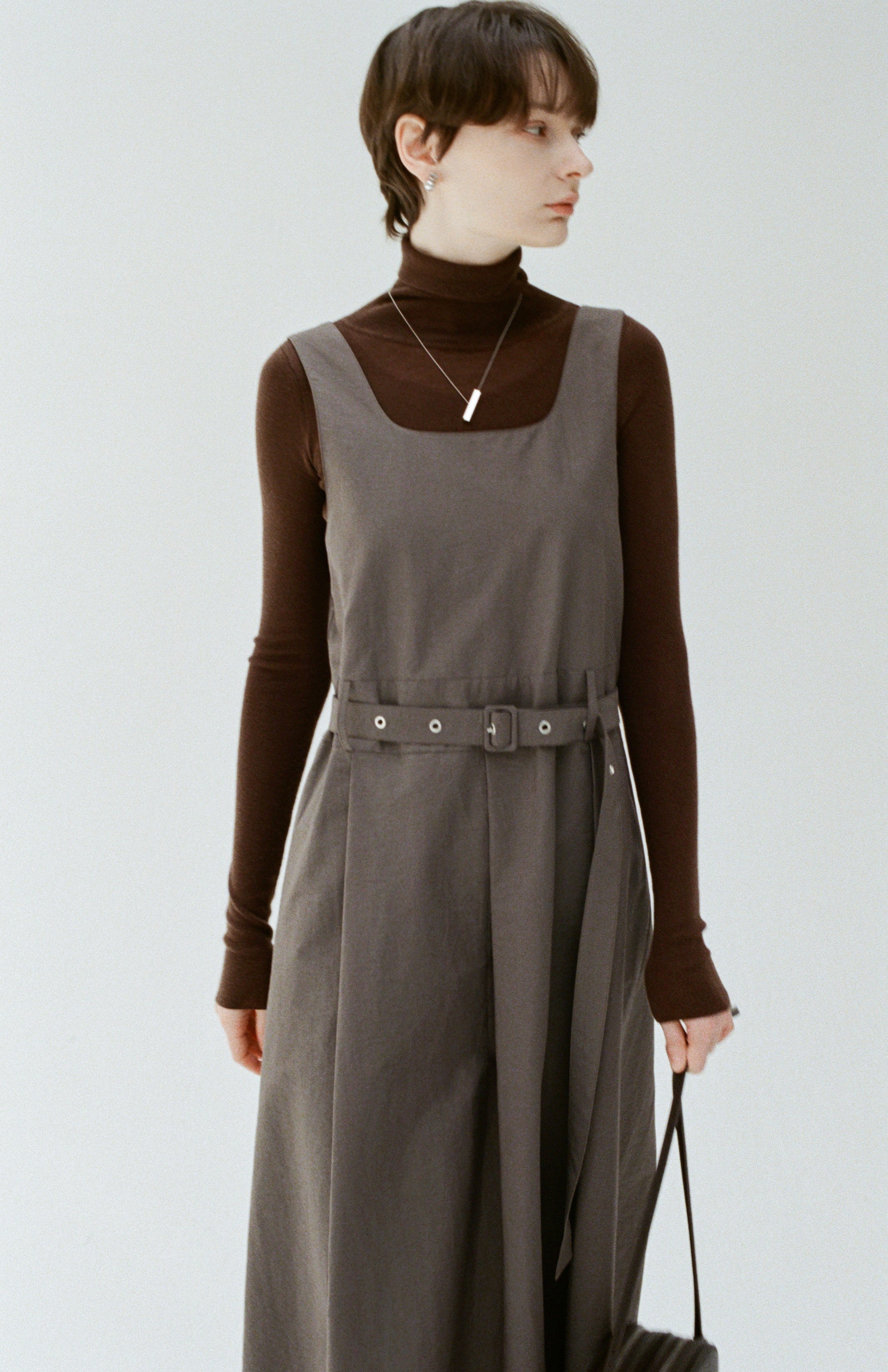 BELT MARK CLASSICAL DRESS / ベルトマーククラシカルワンピース