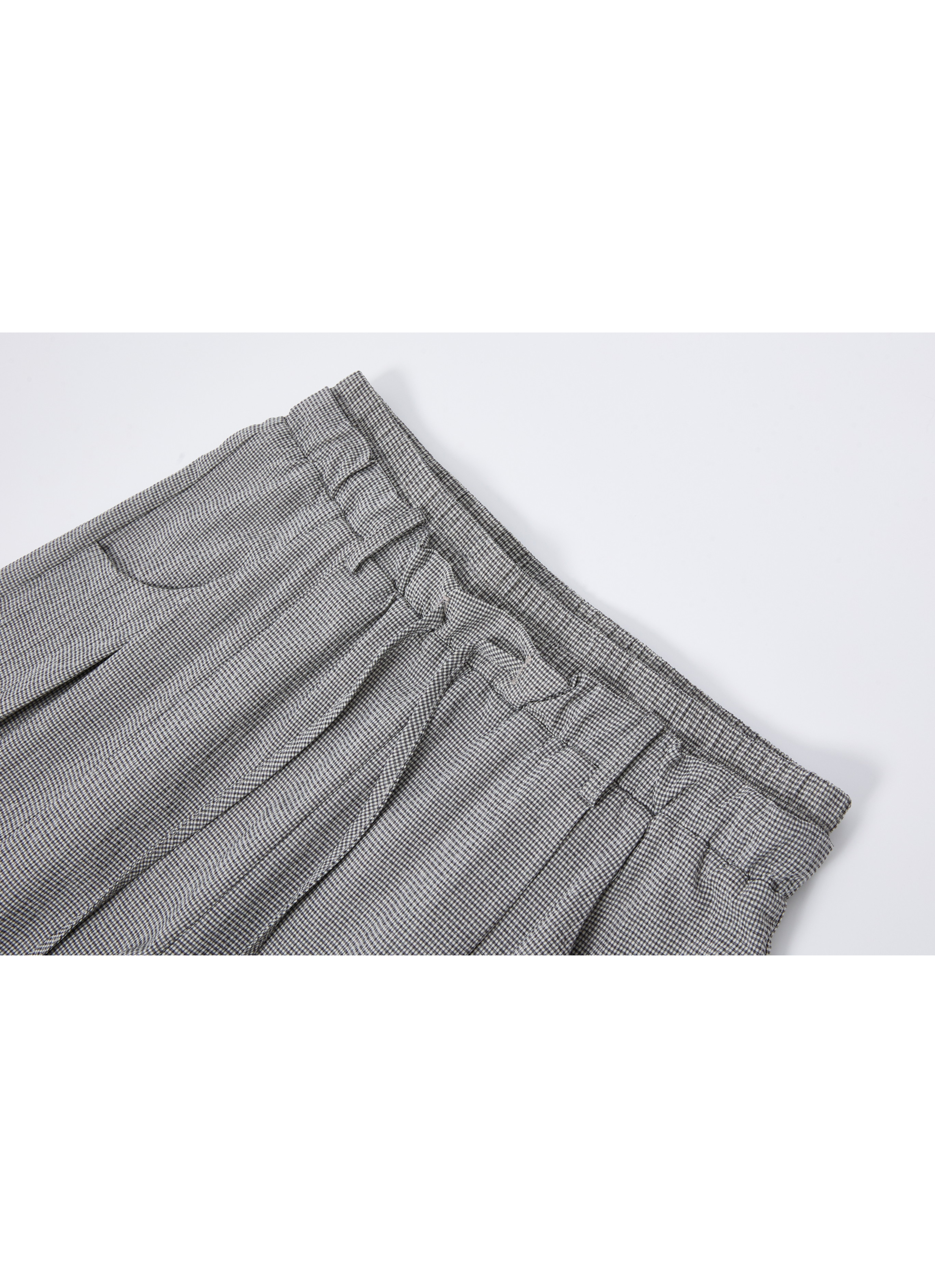 SEERSUCKER WIDE PANTS