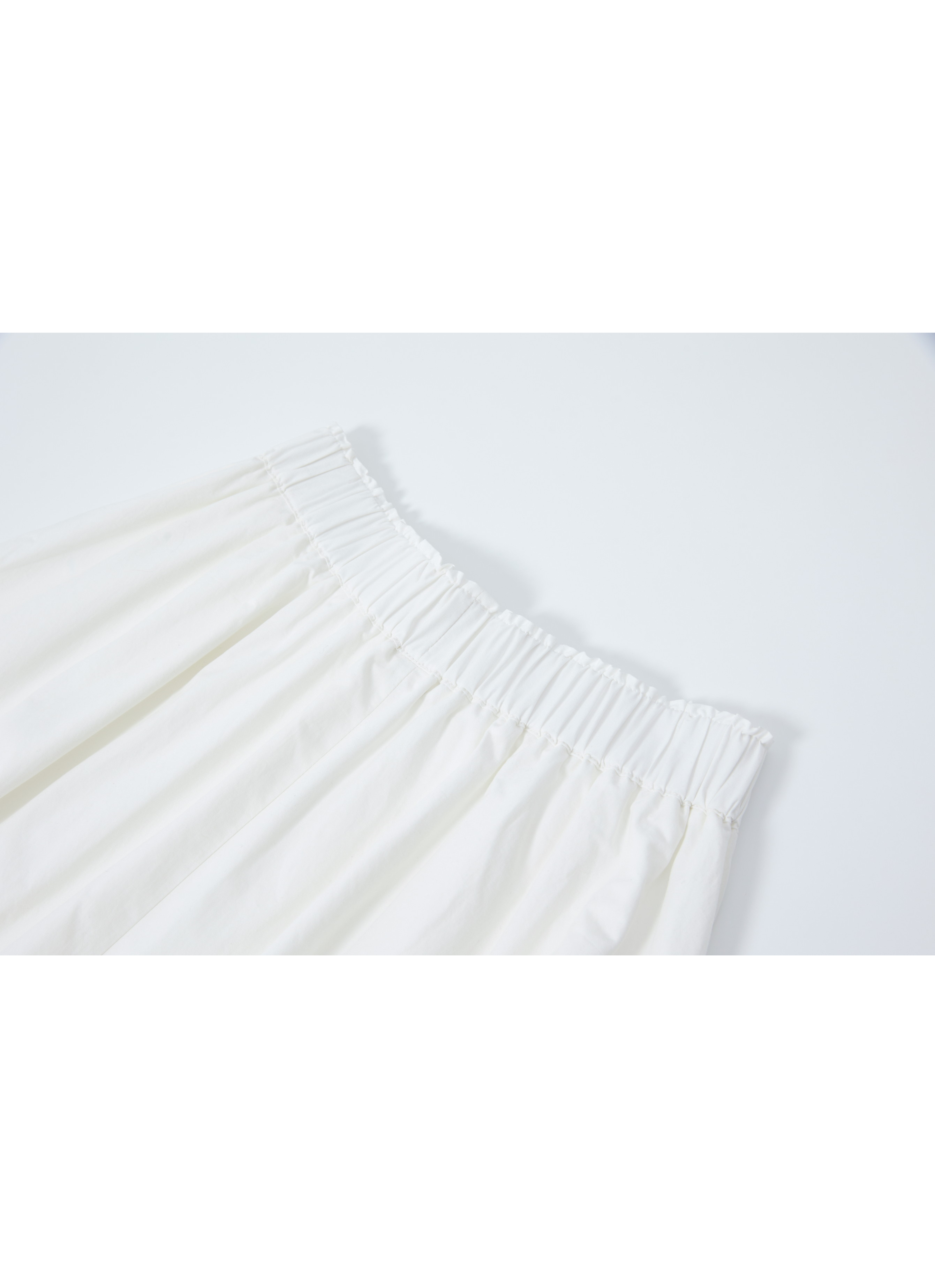 GATHERED HEM BALLOON SKIRT